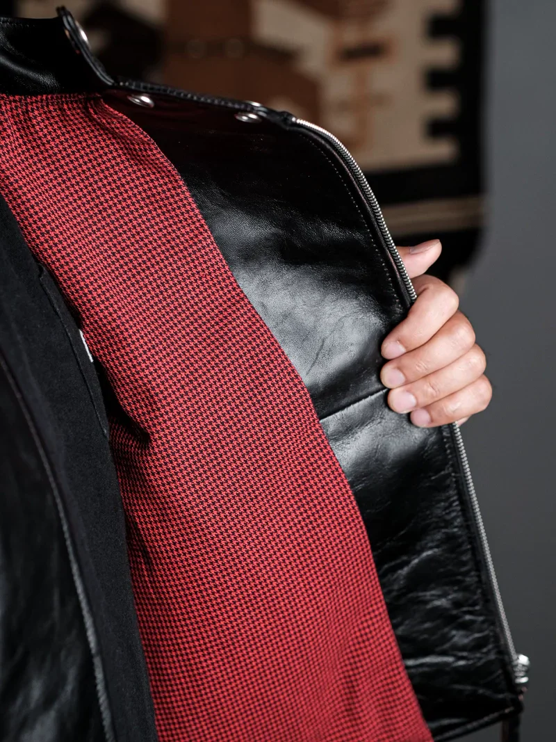 J31 Tea-Core Horsehide Moto Jacket - Image 5