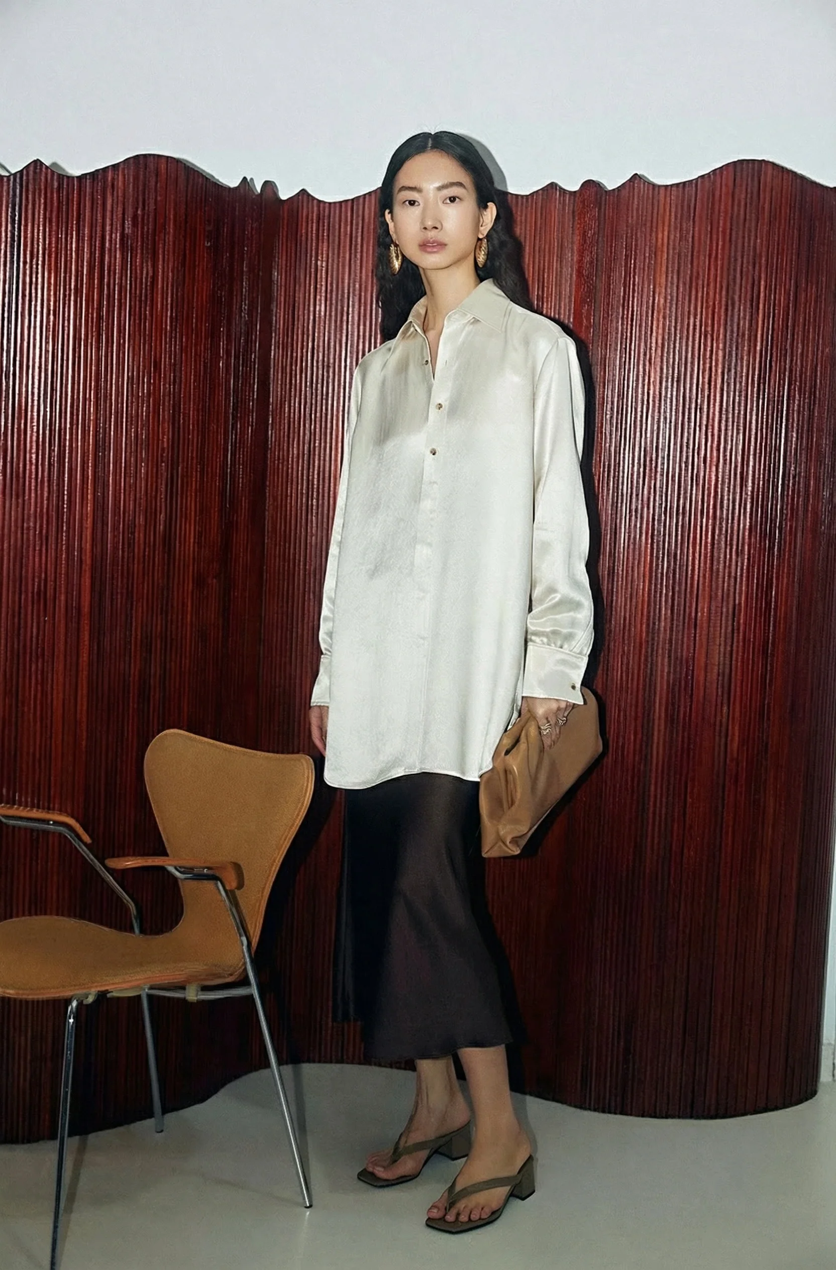 Japanese Acetate Satin Shirt - Image 3