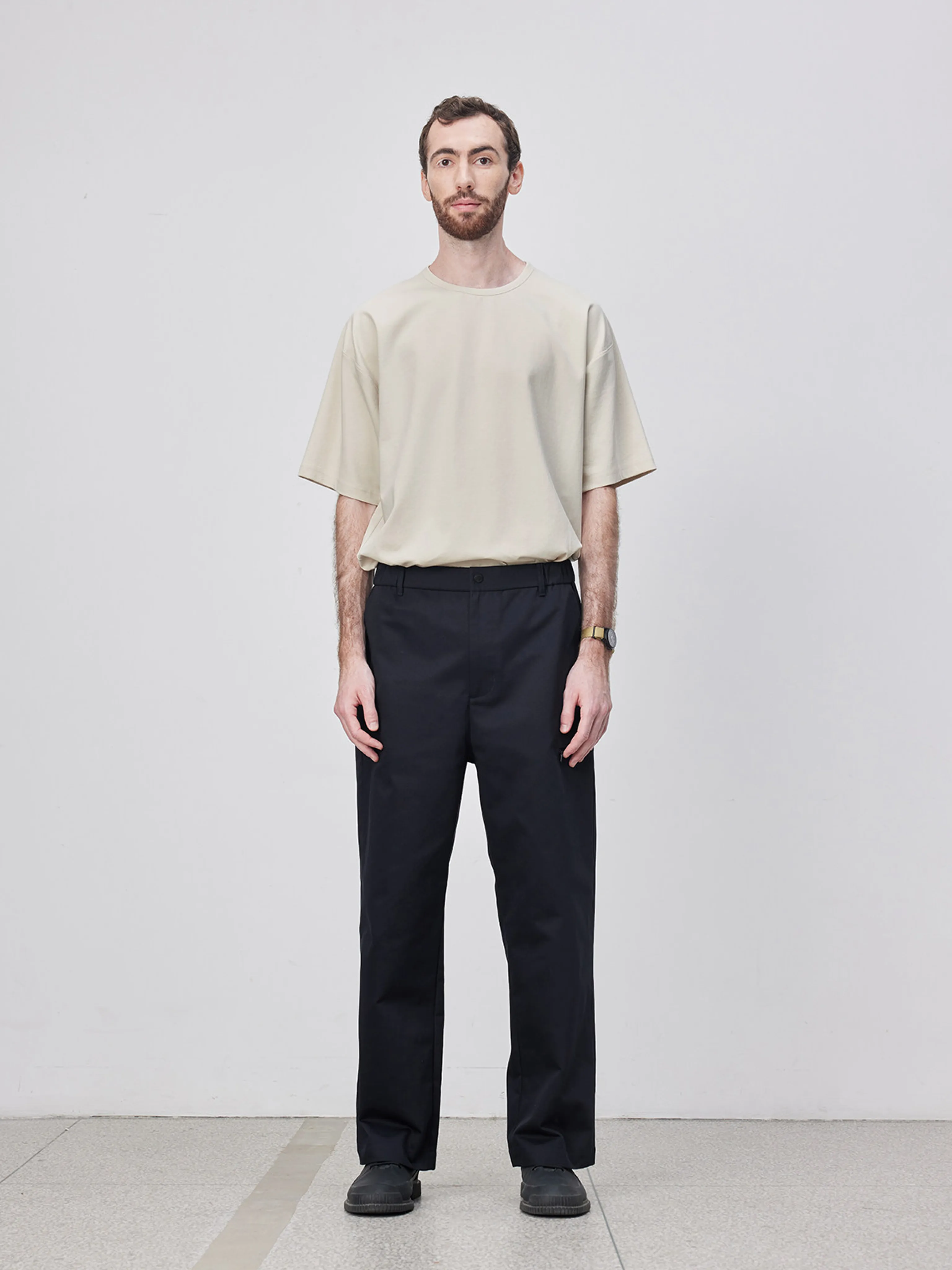 Japanese Twill Quick-Dry Straight-Leg Trousers