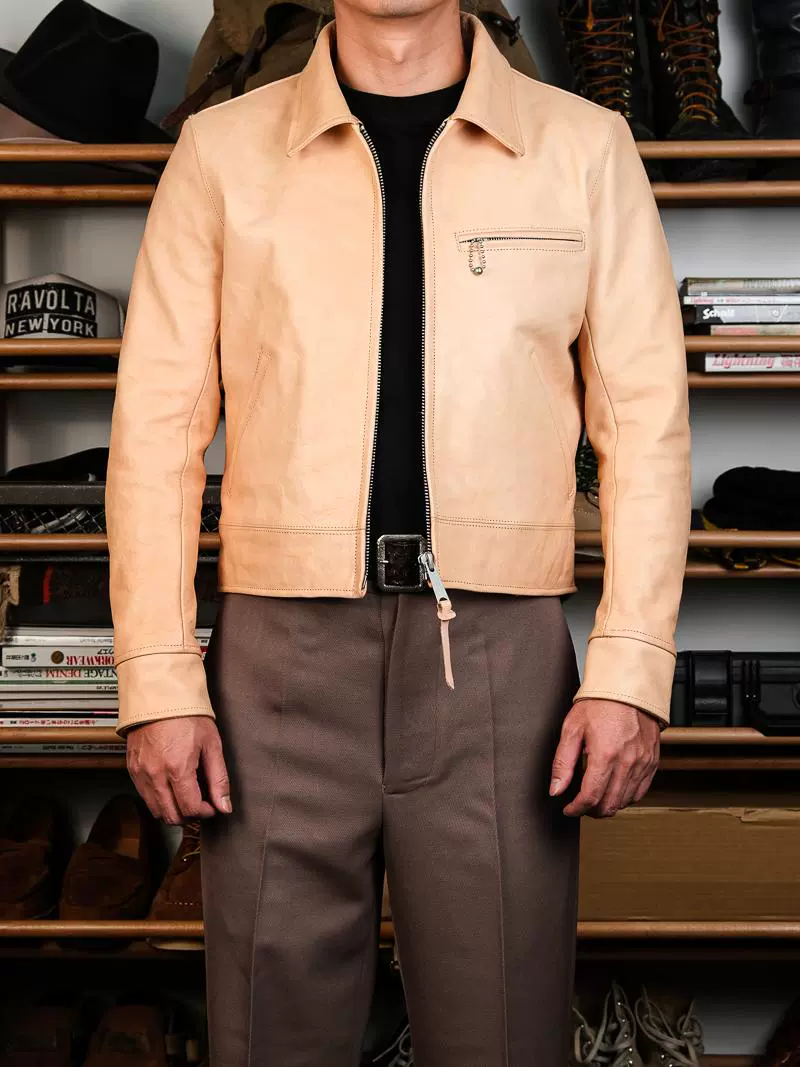JS02 Horsehide Zip Jacket - Image 2