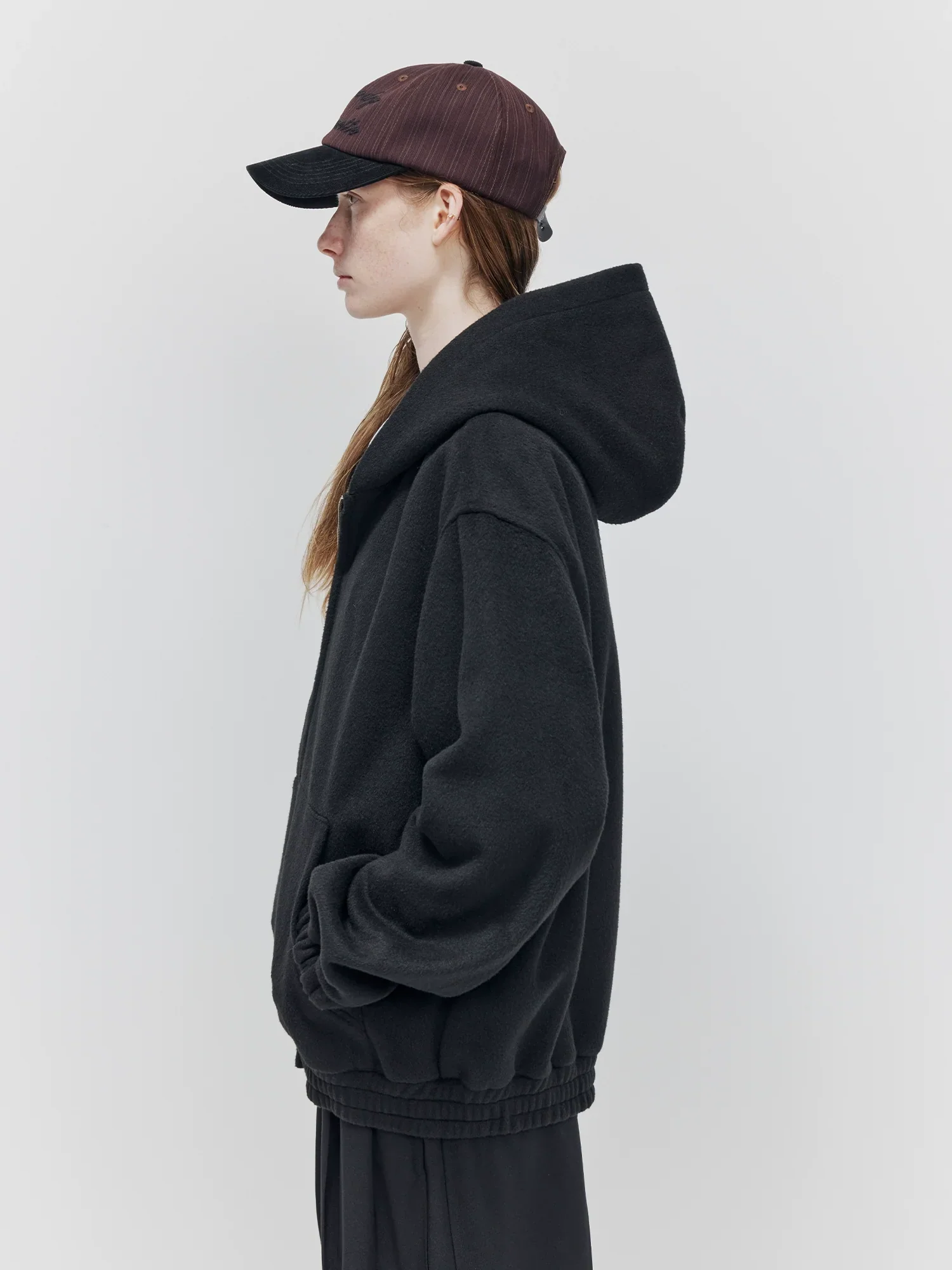 Kane Wool-Blend Fleece Hooded Jacket - Image 3