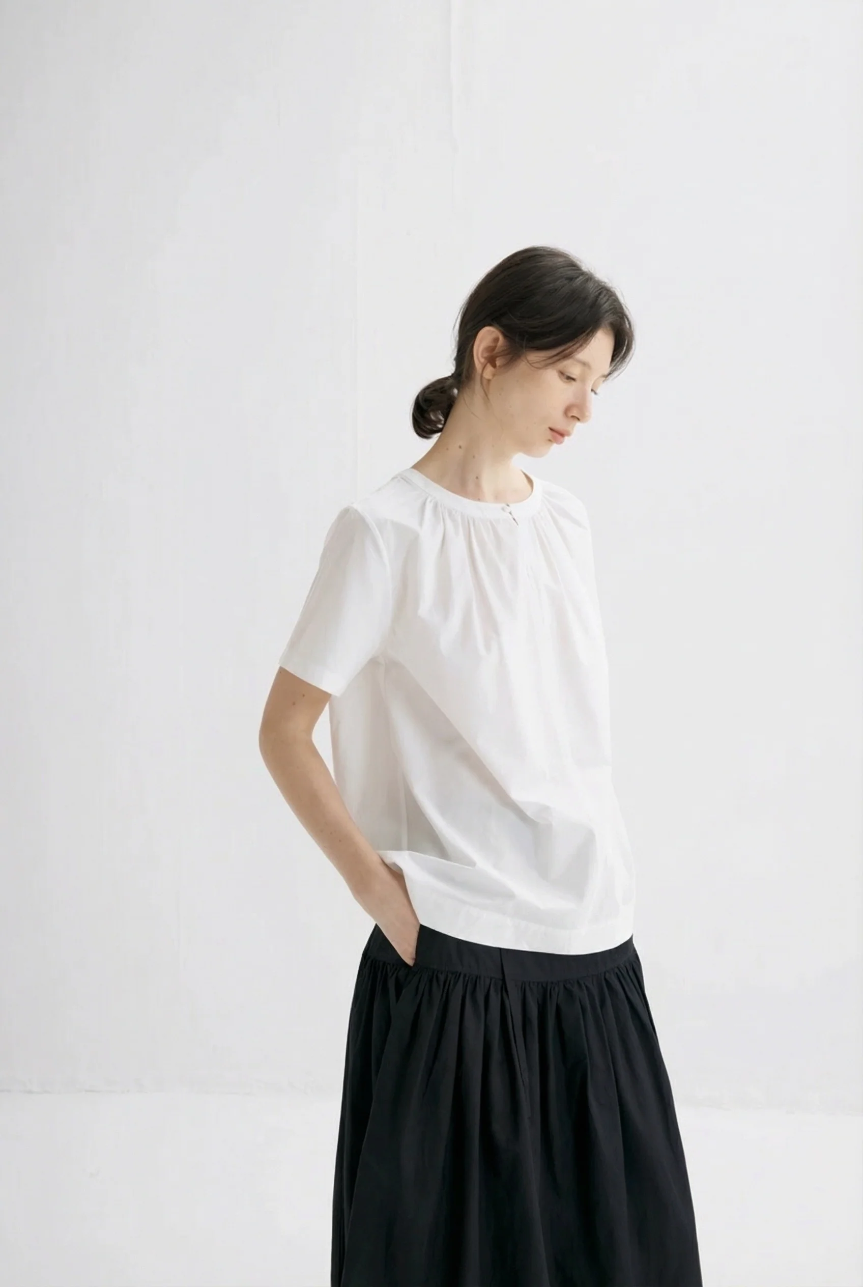 Keyhole Gathered Top