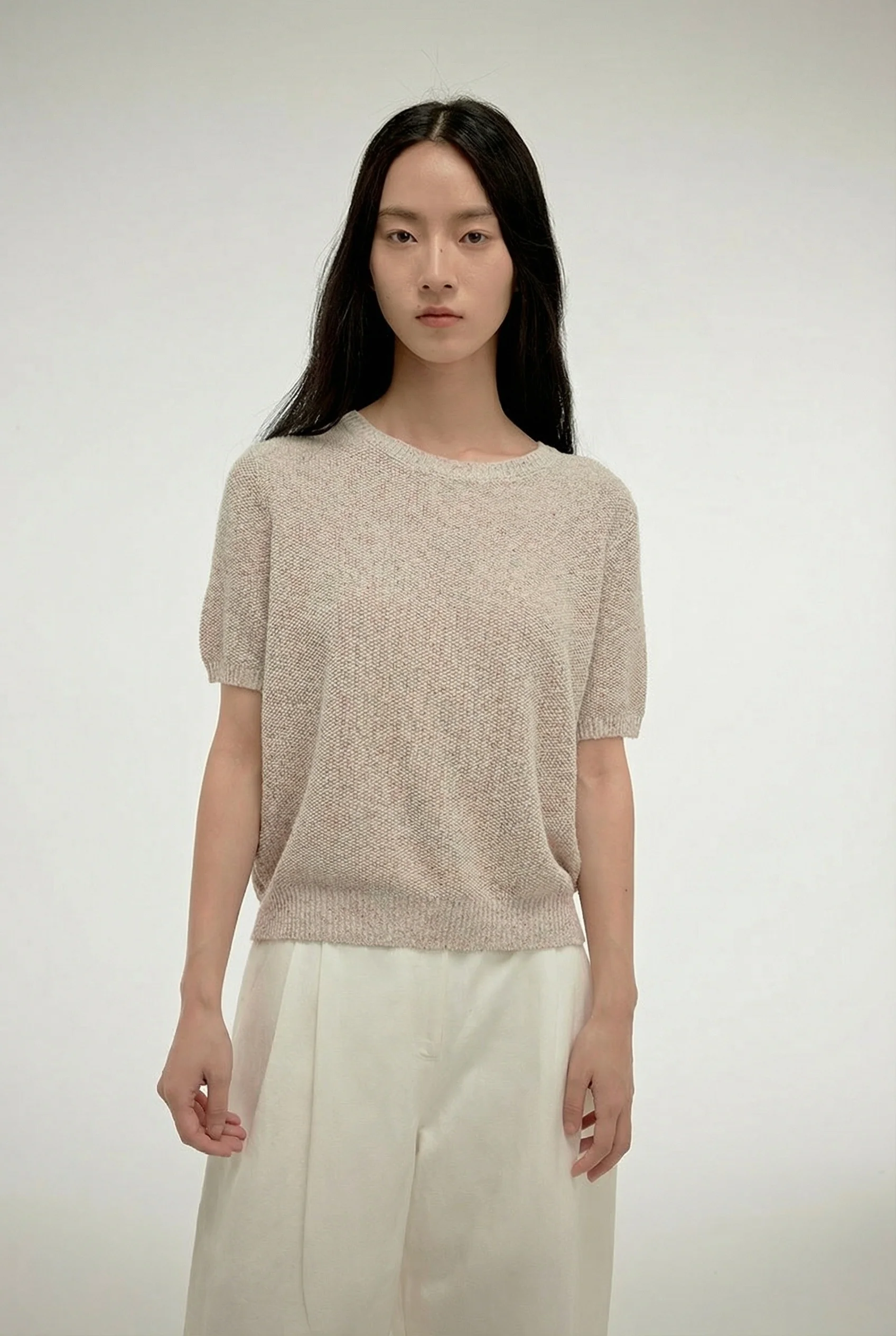 Keyhole Knit Tee - Image 2