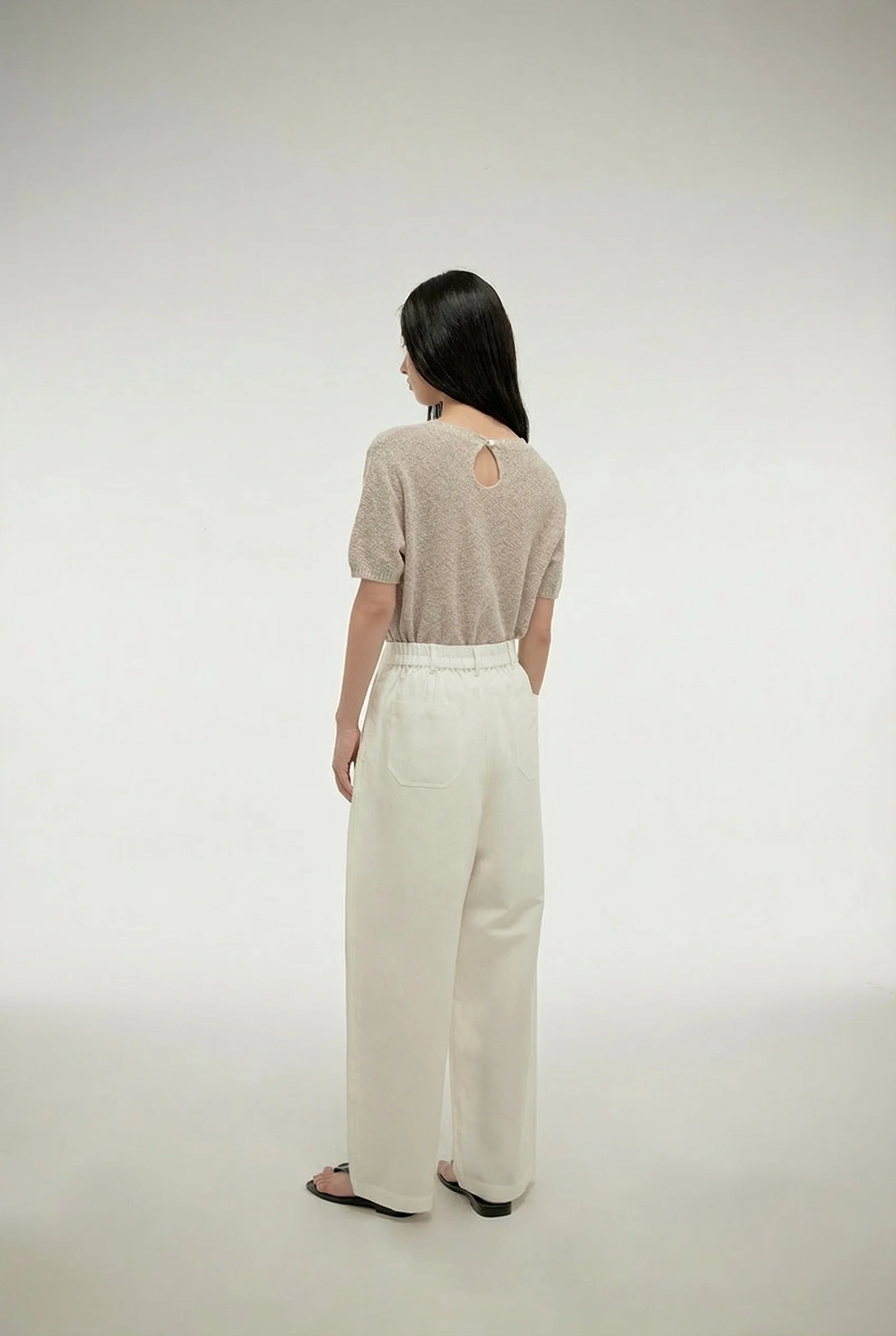 Keyhole Knit Tee - Image 4