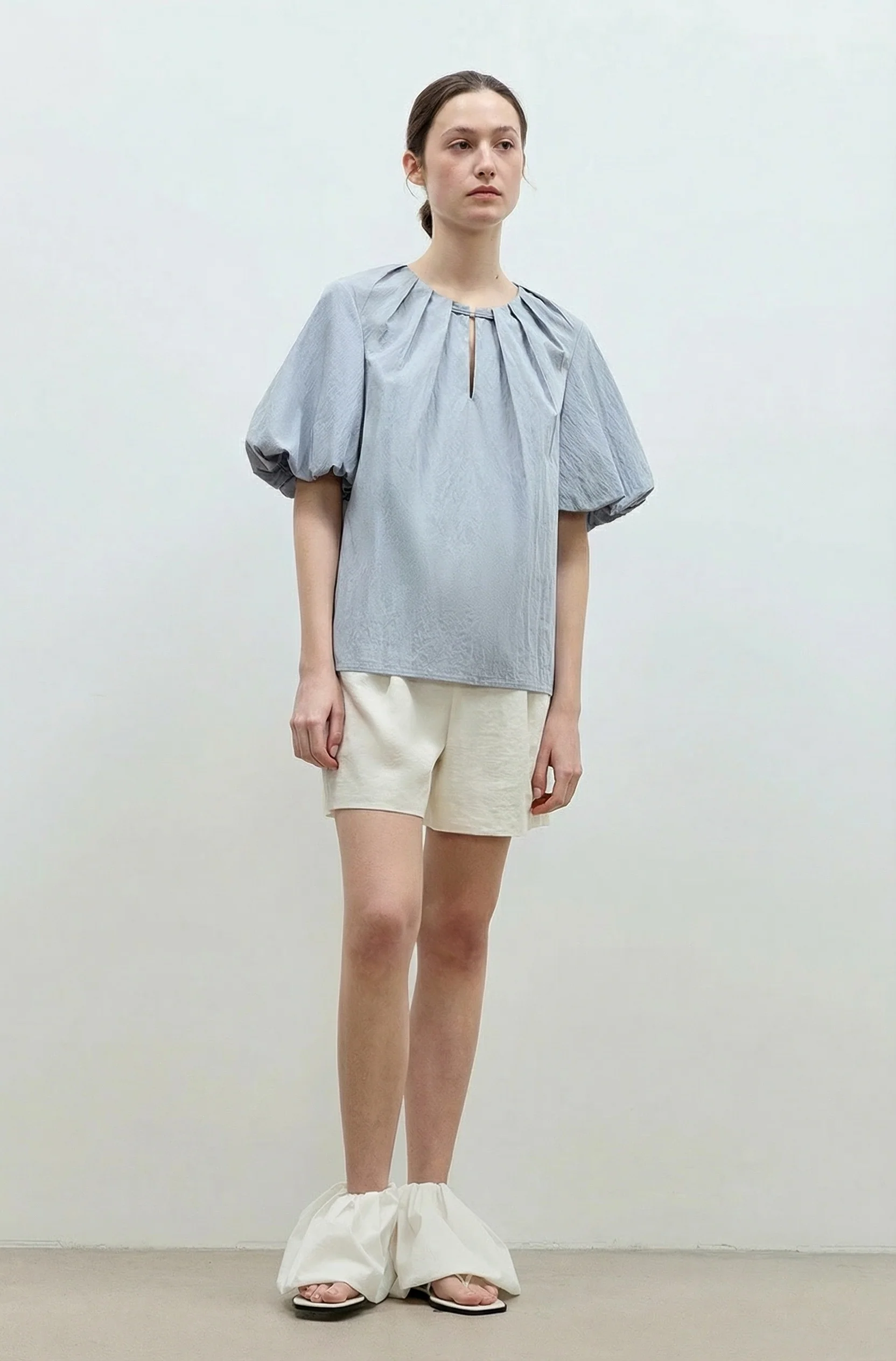 Keyhole Puff Blouse - Image 4
