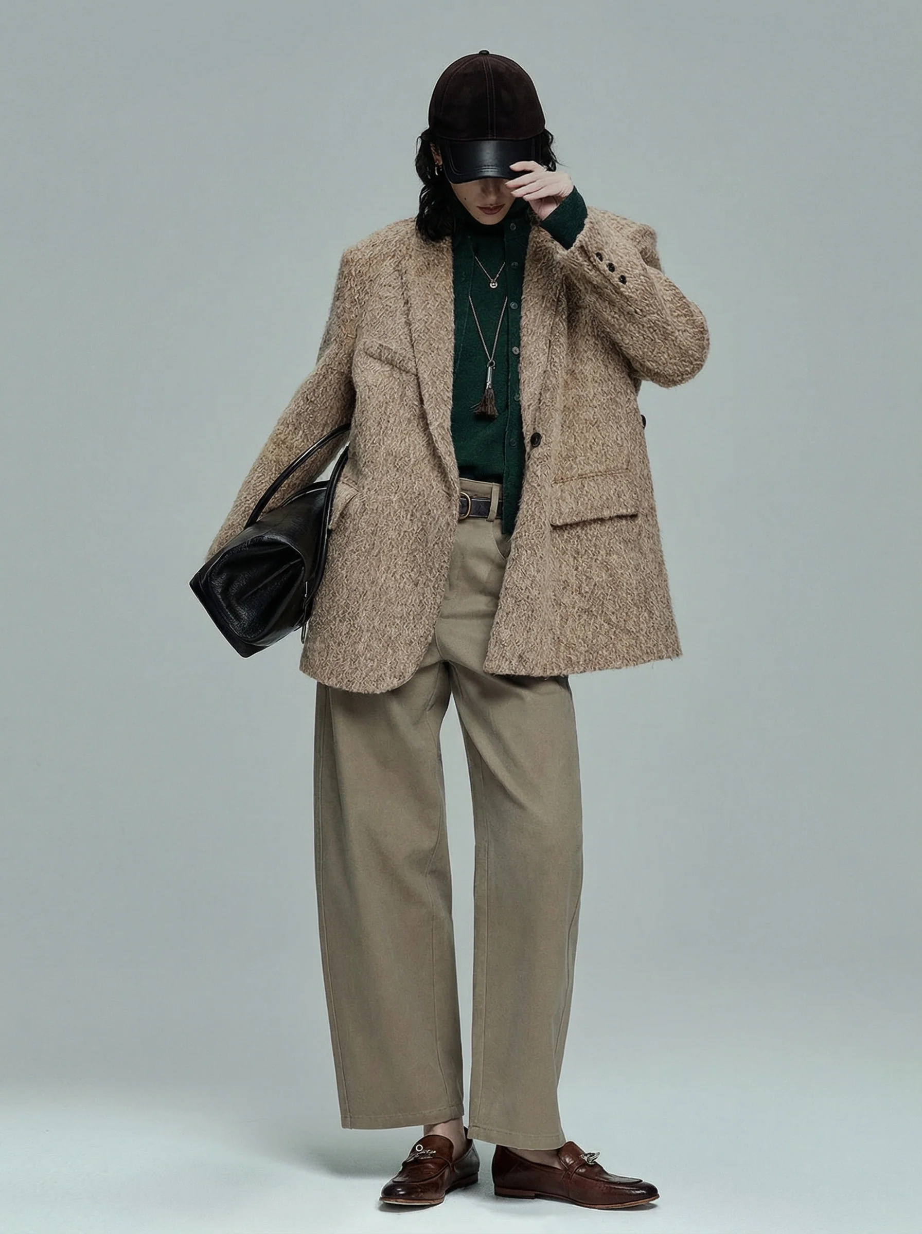 Khaki Wide-Leg Pants - Image 4