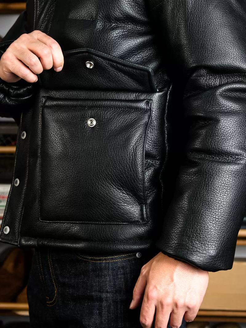 Kimura Goatskin Down Jacket - Image 4