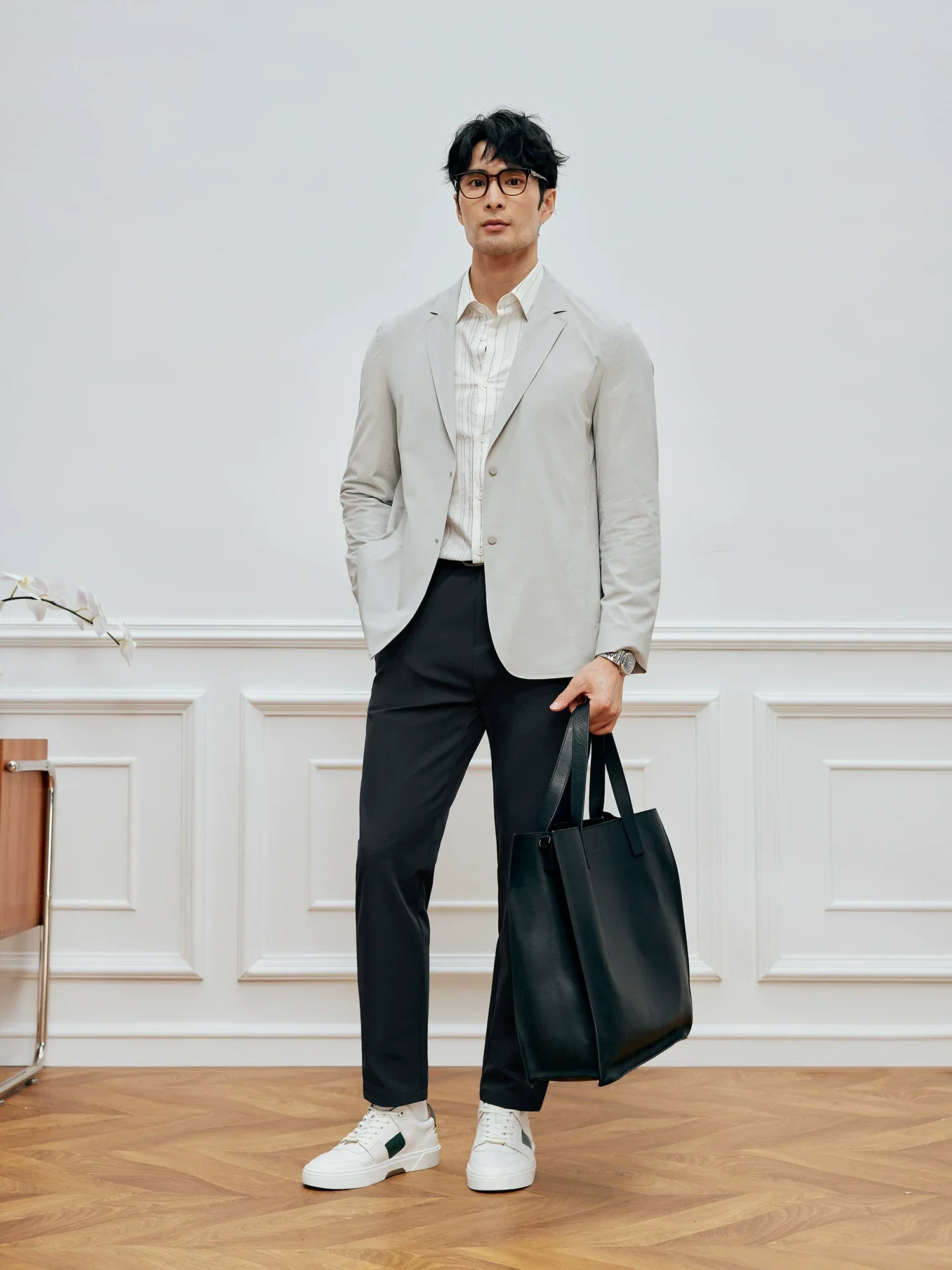 Knit-Back Stretch Blazer - Image 2