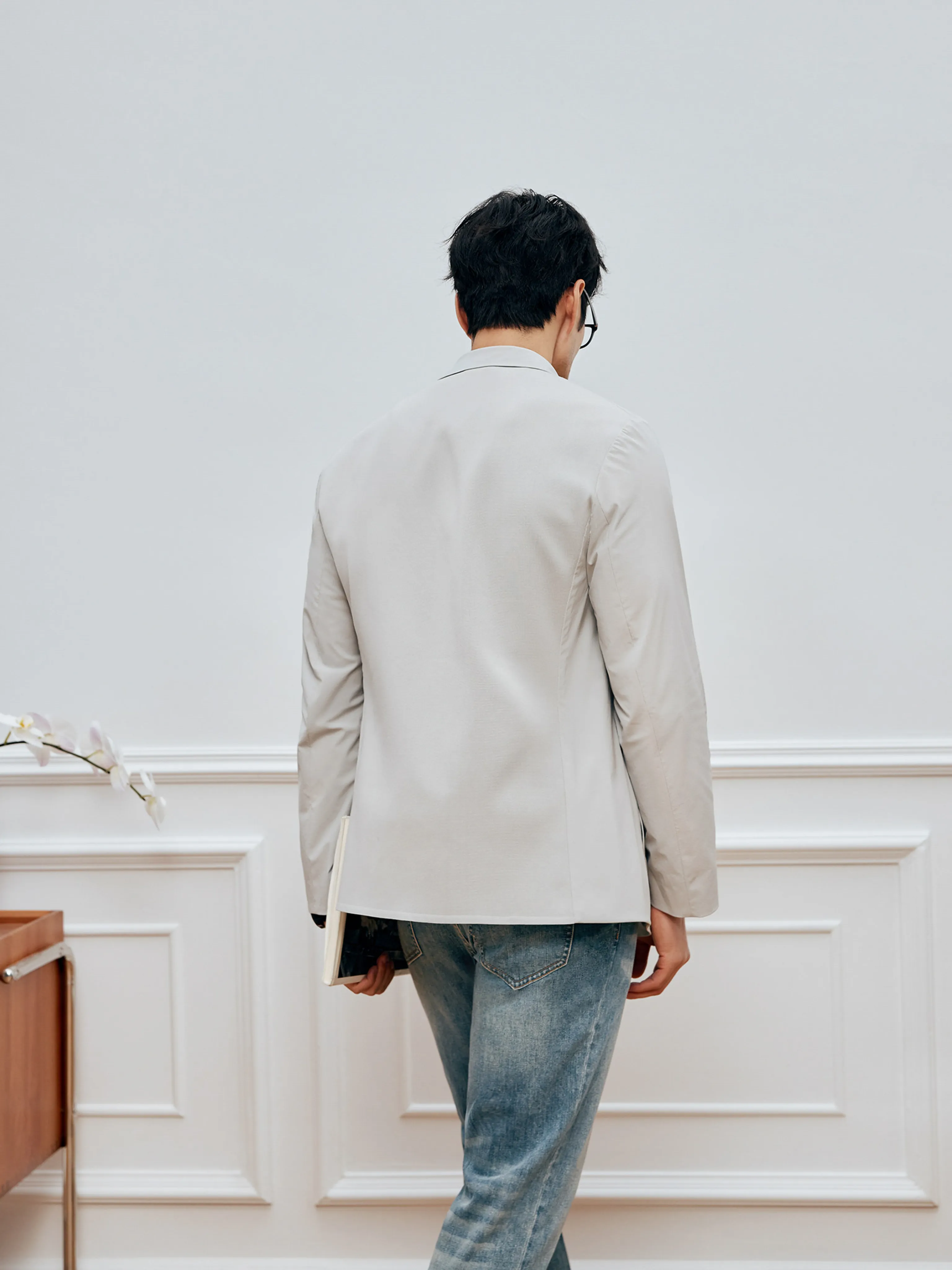 Knit-Back Stretch Blazer - Image 3