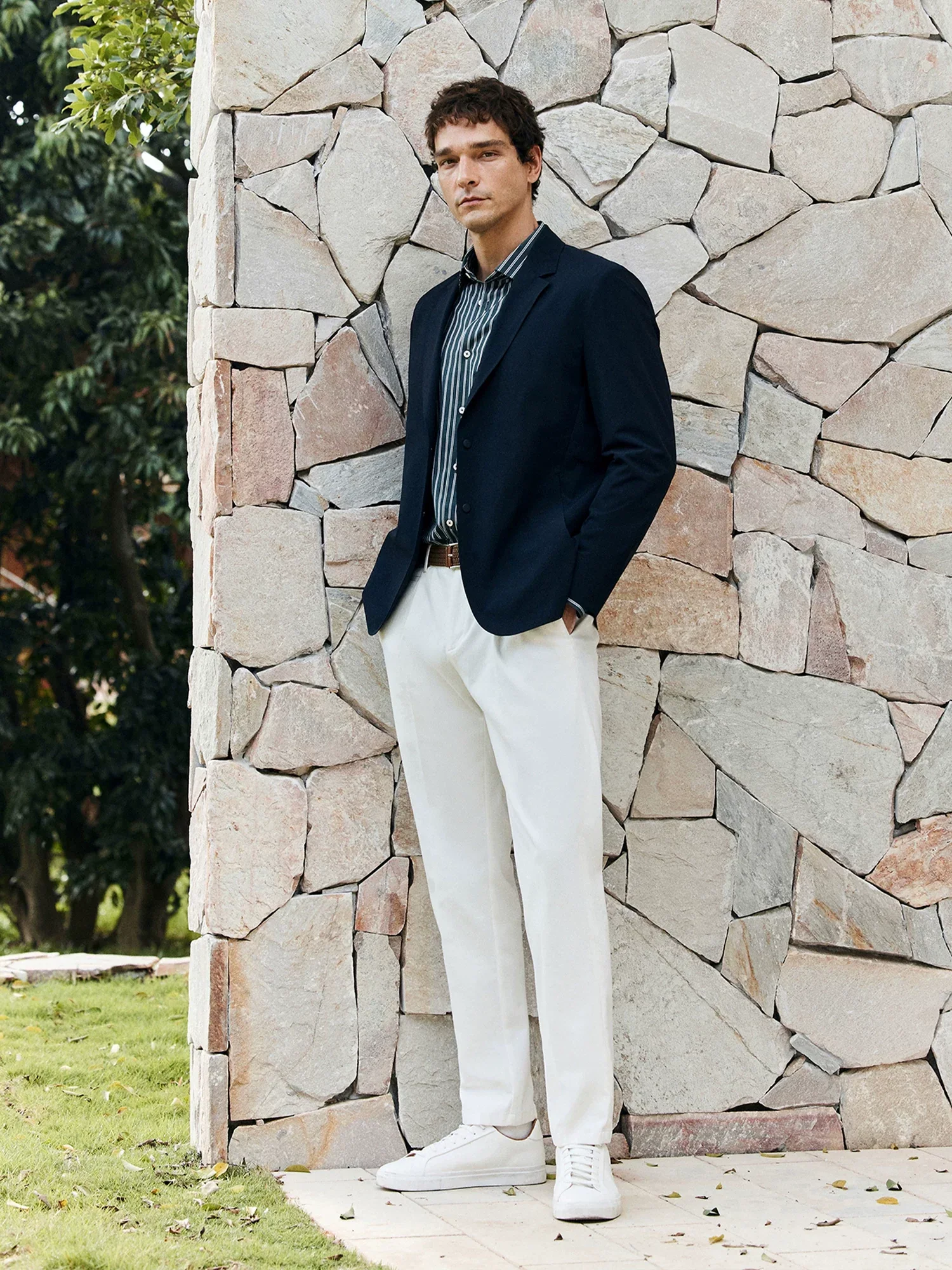 Knit-Back Stretch Blazer - Image 6
