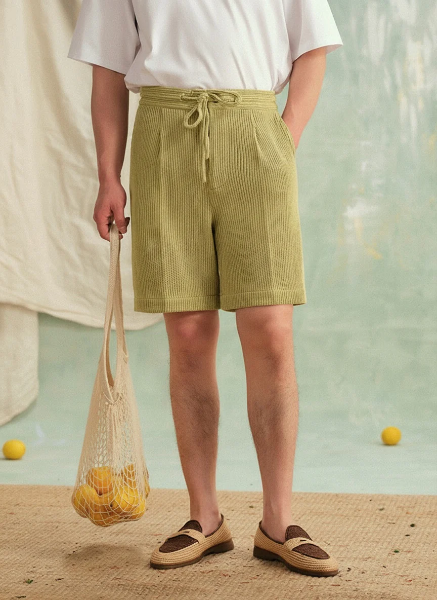 Knit Drawstring Shorts - Image 7