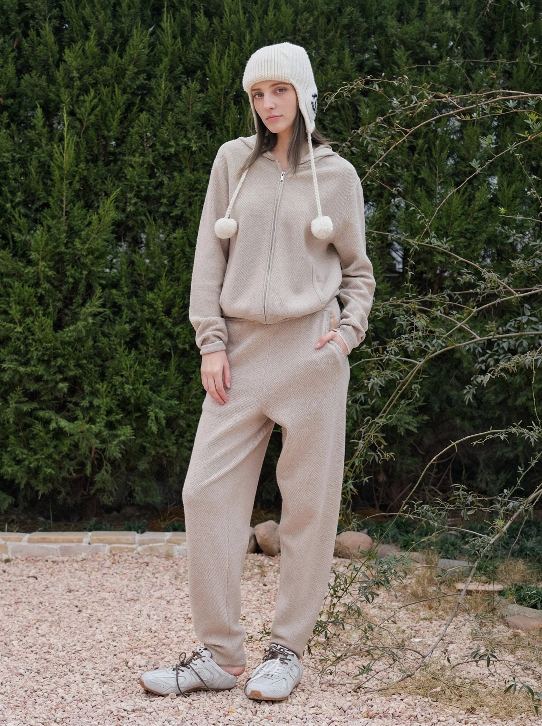 Knit Hoodie Set