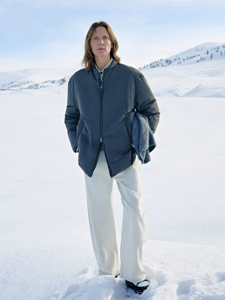 Knit-Yoke Down Jacket - Image 2