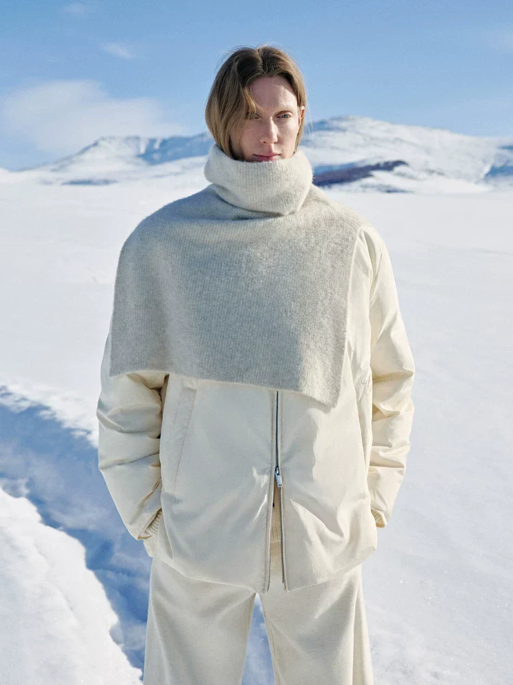 Knit-Yoke Down Jacket - Image 3