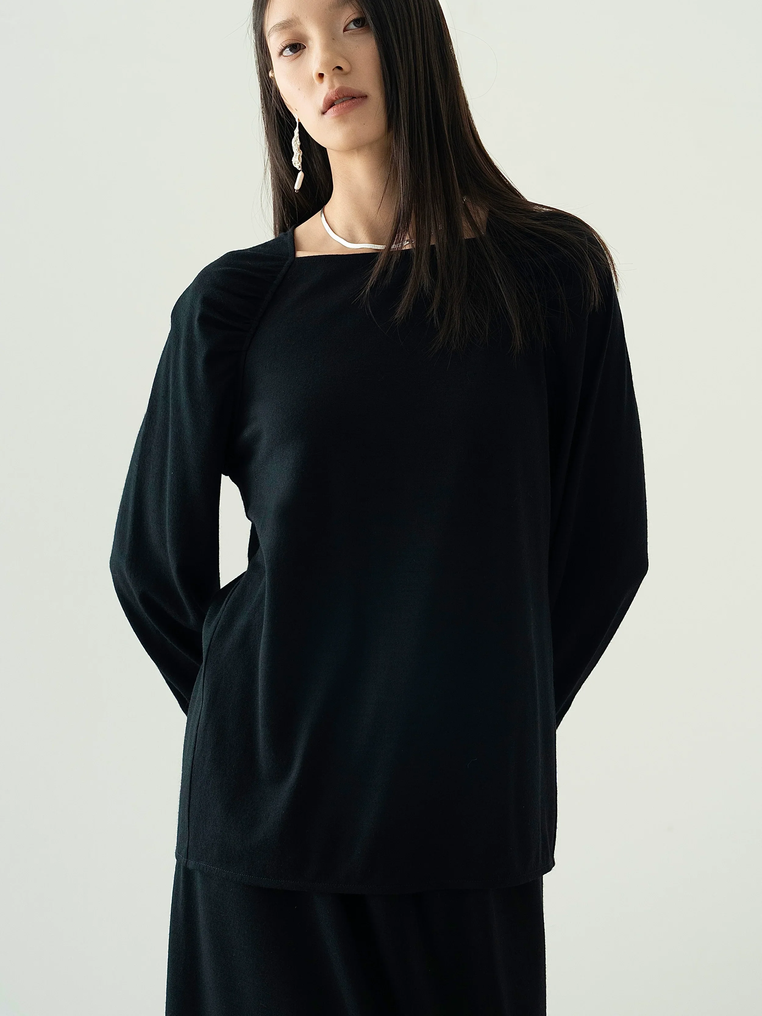 Knitted Black Ensemble - Image 4