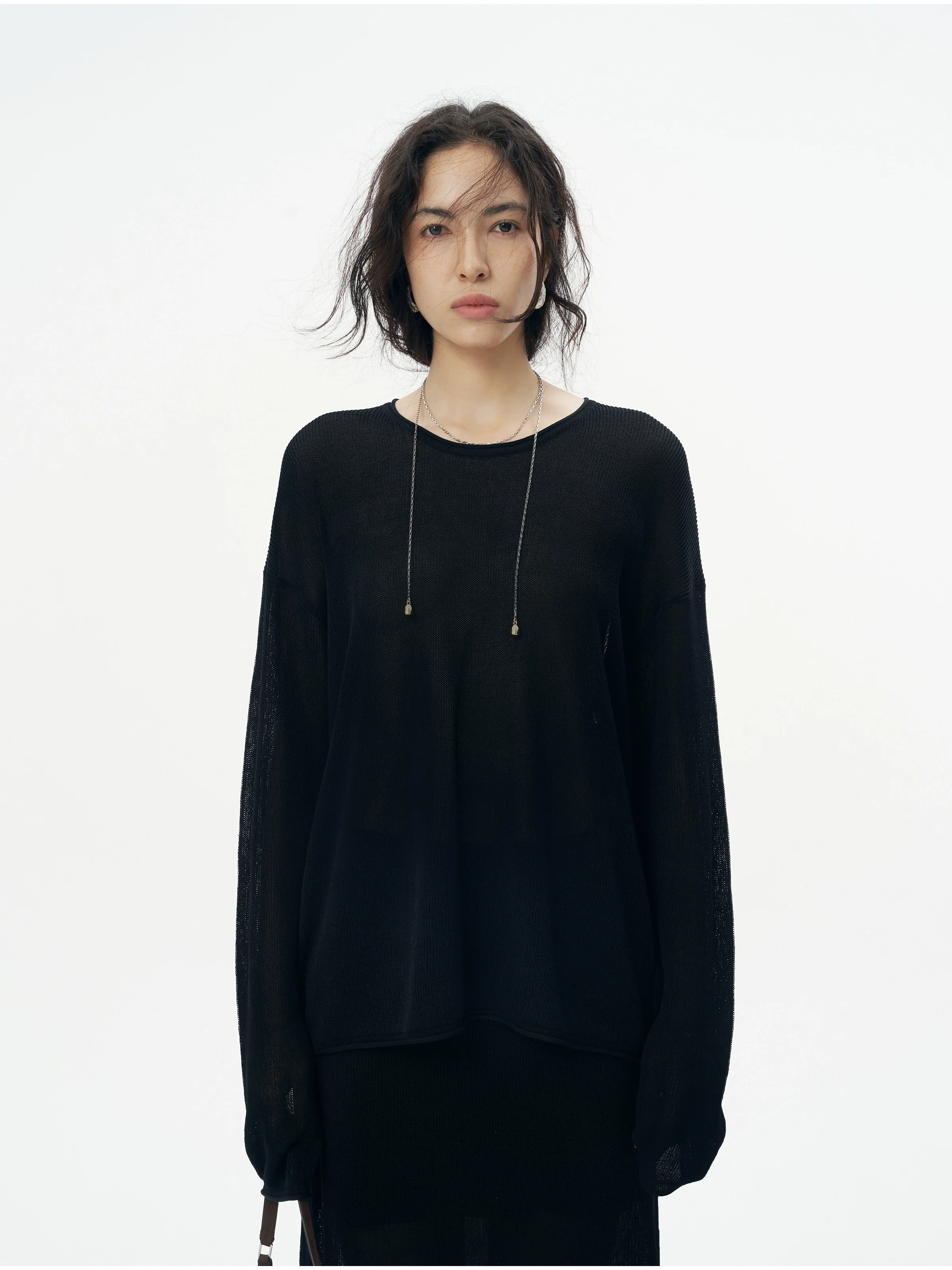 Knitted Elegance Skirt Suit - Image 5