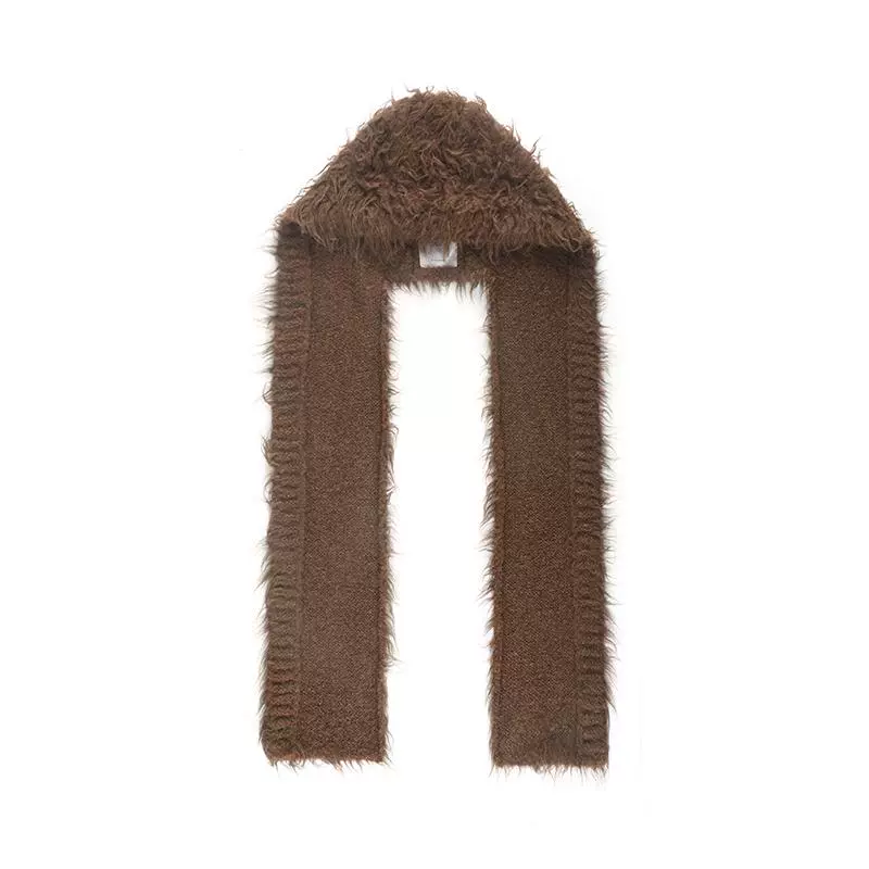 Knitted Hooded Scarf