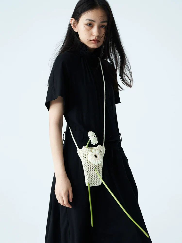 Knitted Mesh Crossbody Pouch - Image 2