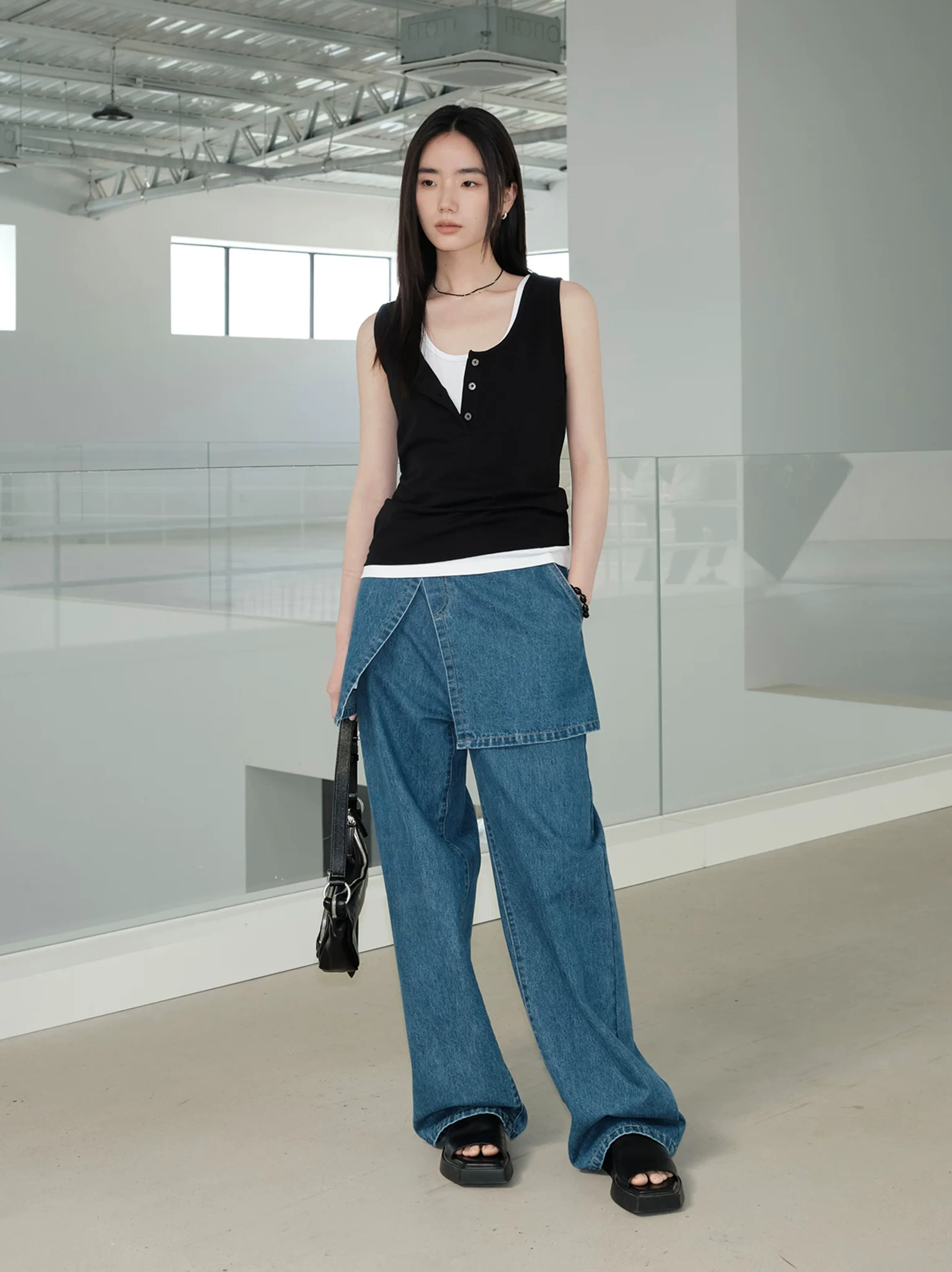 Korean Versatile Denim Pants - Image 2