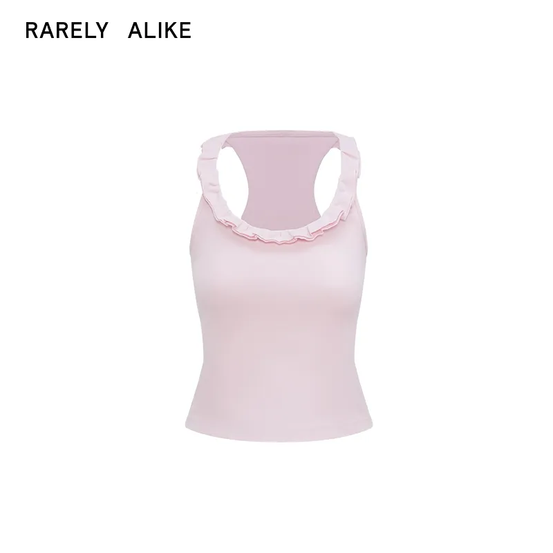 Lace-Neck Ribbed Tank Top - Image 8
