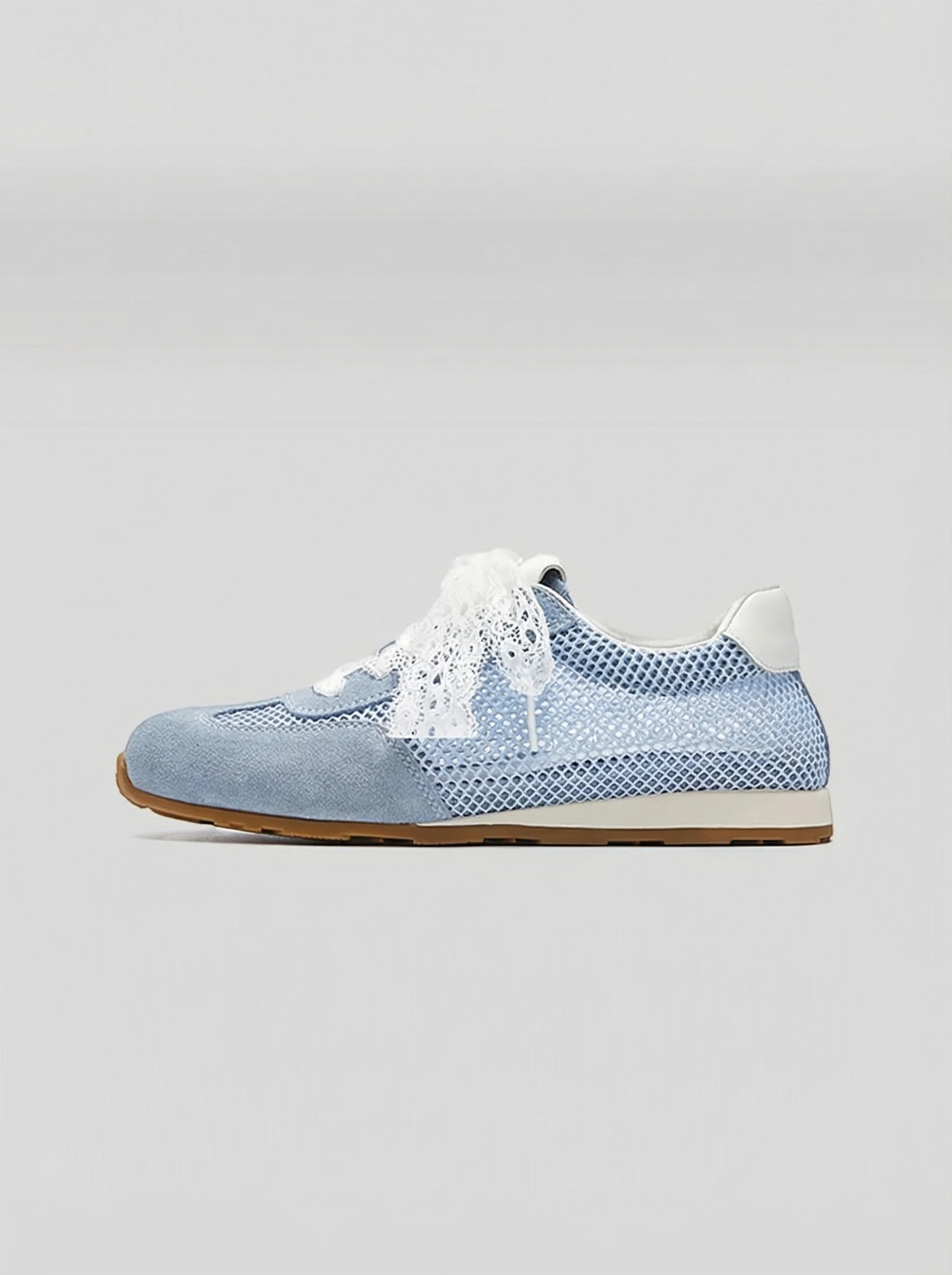 Lace Ribbon Mesh Sneakers - Image 15