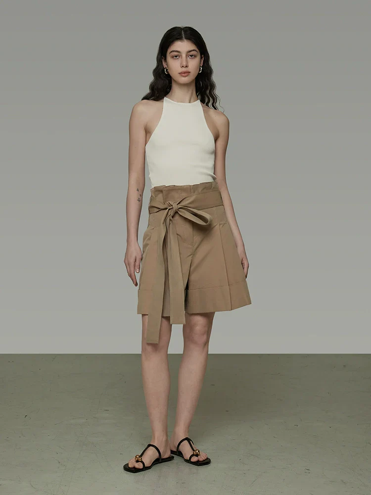 Lace-Up Wide-Leg Shorts - Image 2