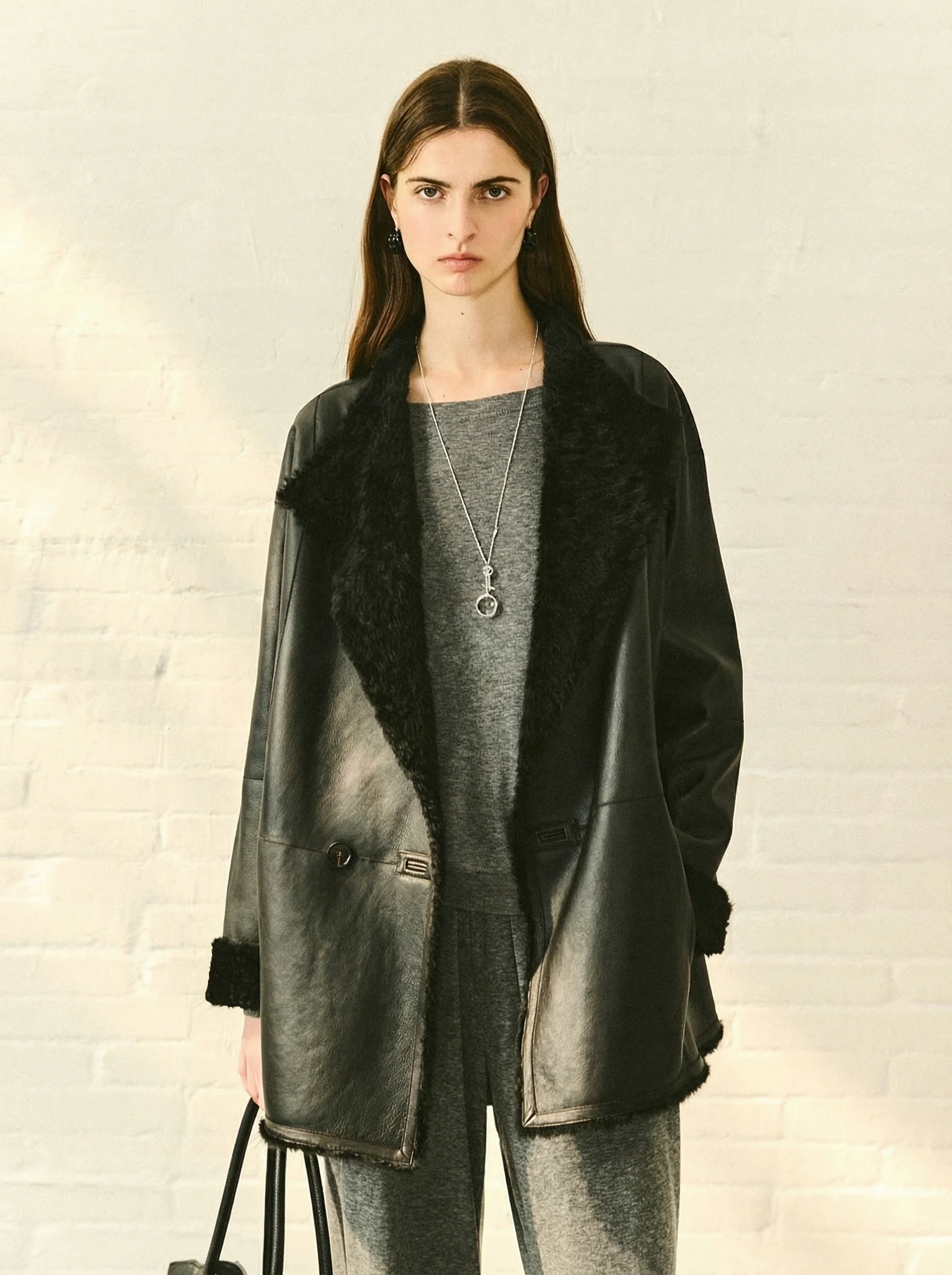 Lacon Reversible Shearling Coat - Image 6