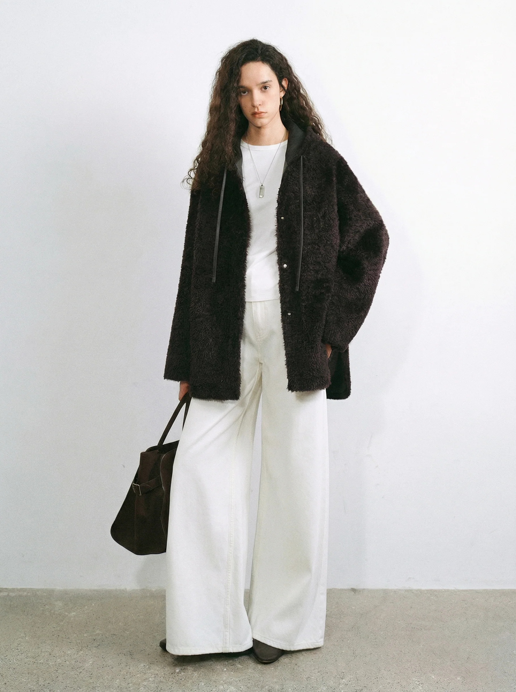 Lacon Shearling Hooded Coat - Image 6
