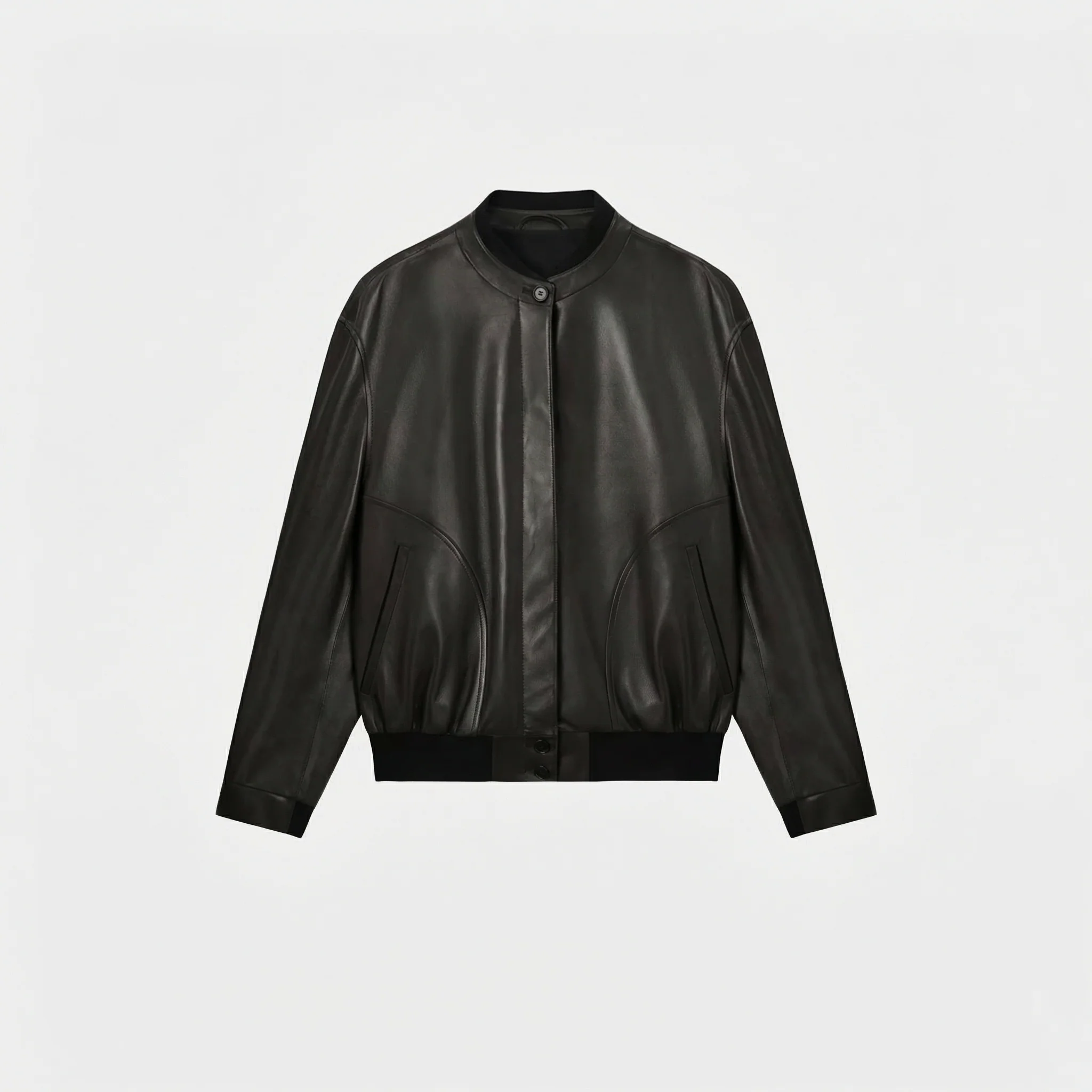 Lambskin Bomber Jacket - Image 7