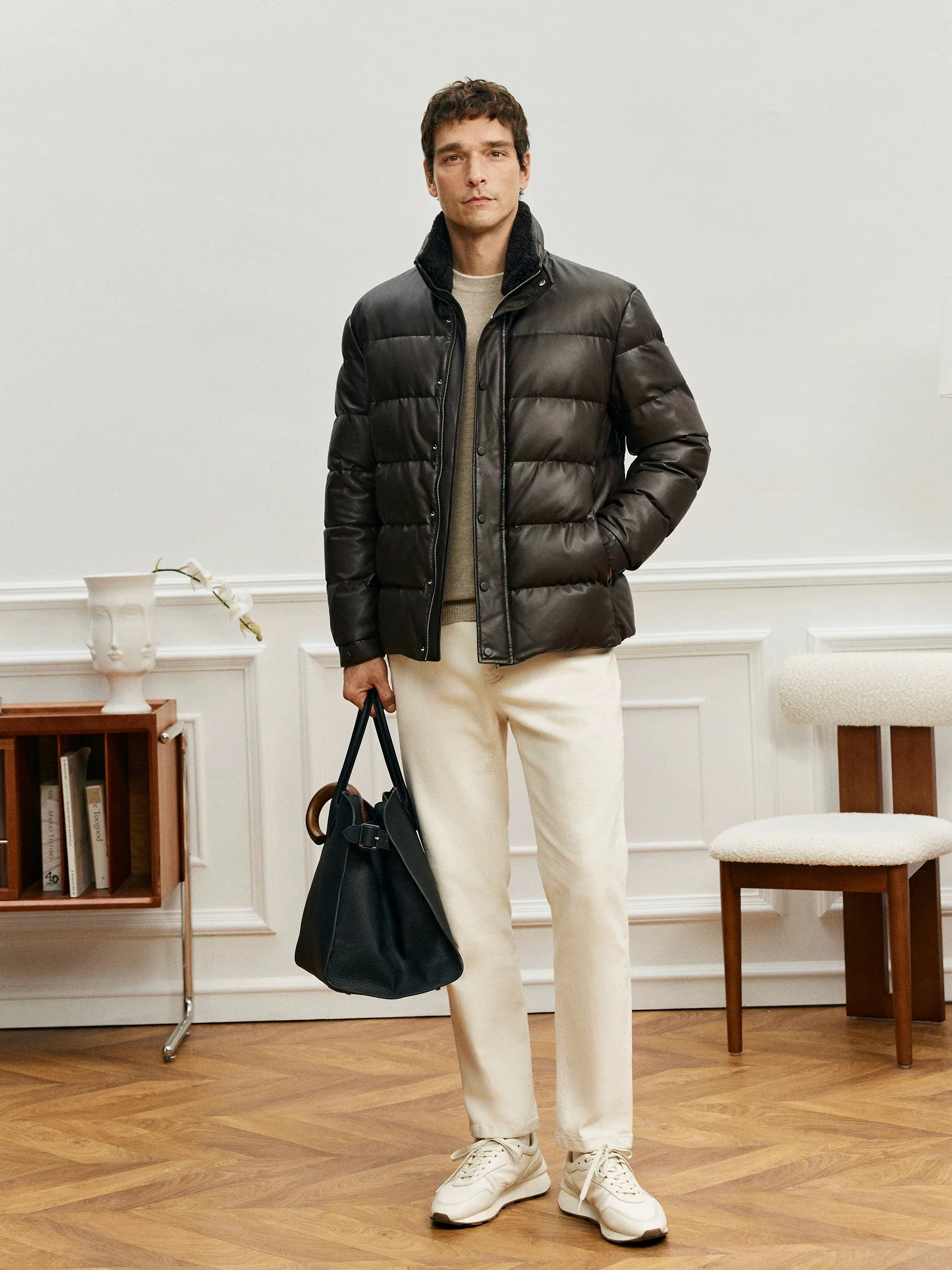 Lambskin Down Puffer Jacket