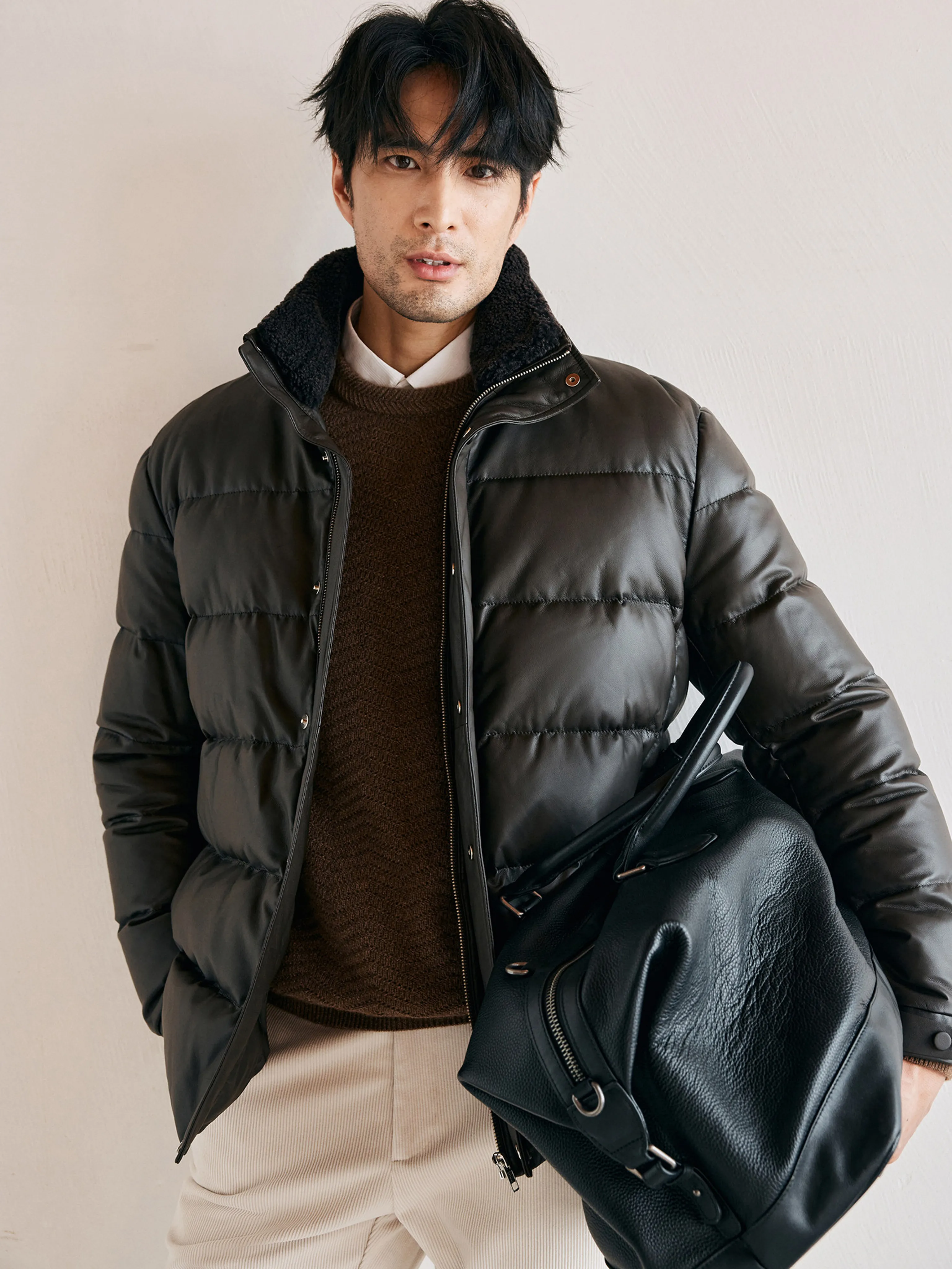 Lambskin Down Puffer Jacket - Image 3