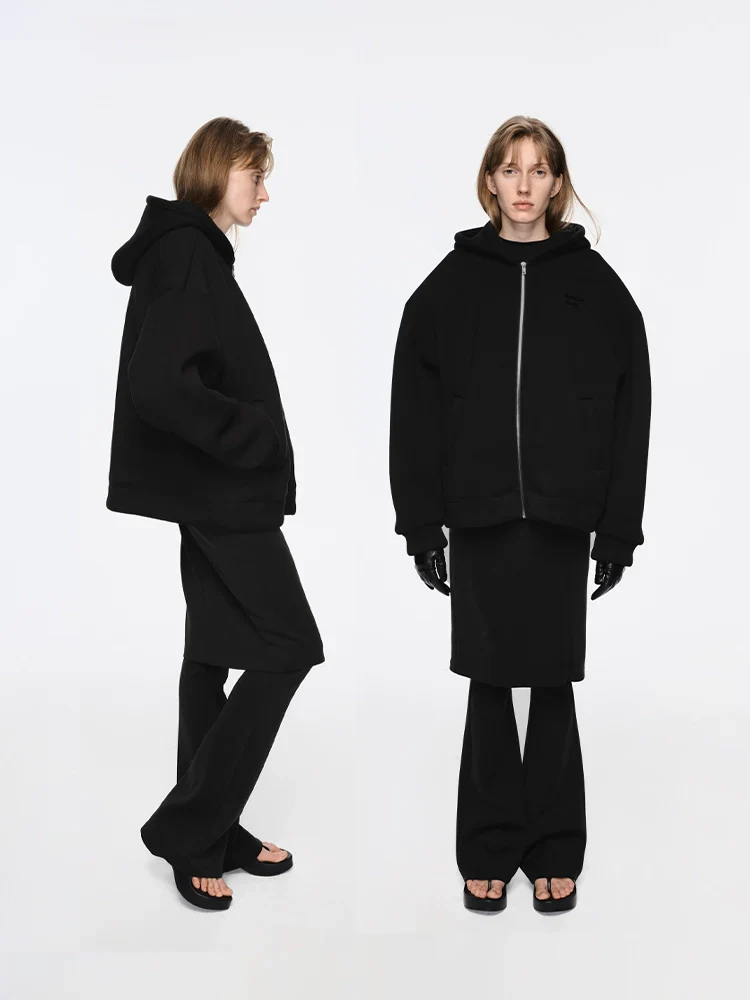 Lambskin Lined Hoodie & Cycling Shorts - Image 4