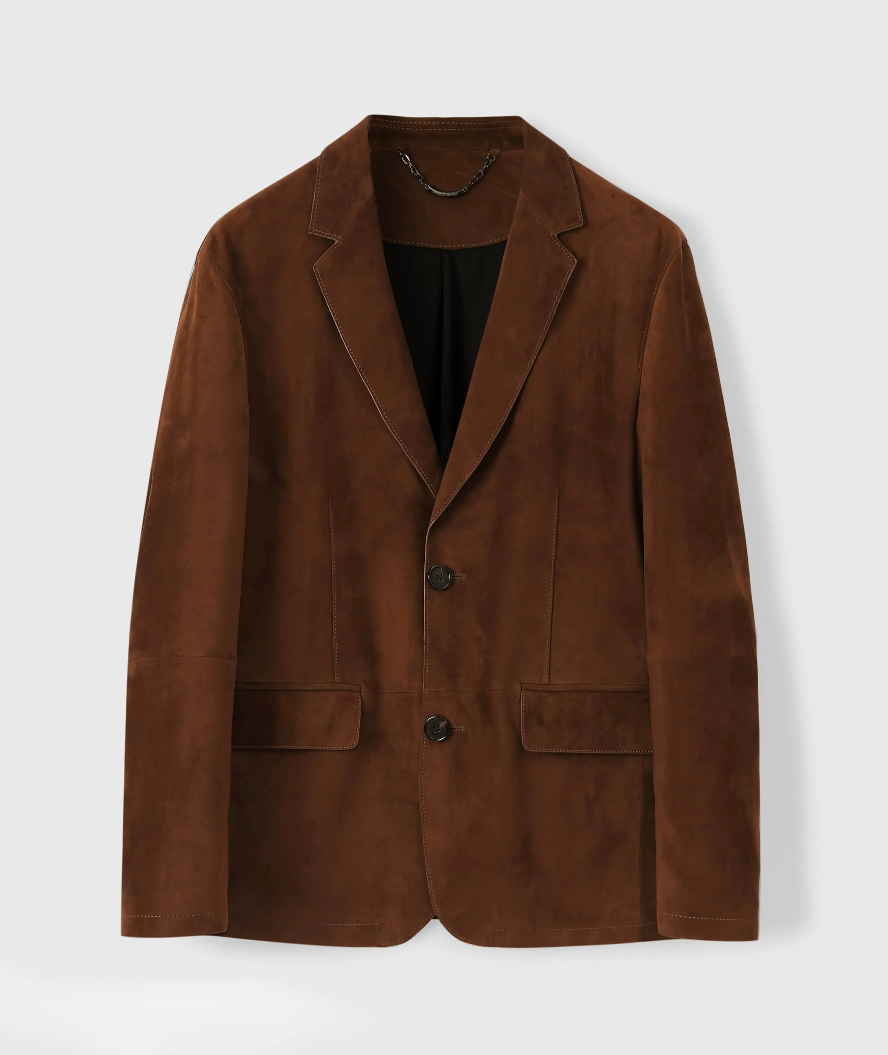 Lambskin Suede Two-Button Blazer - Image 6