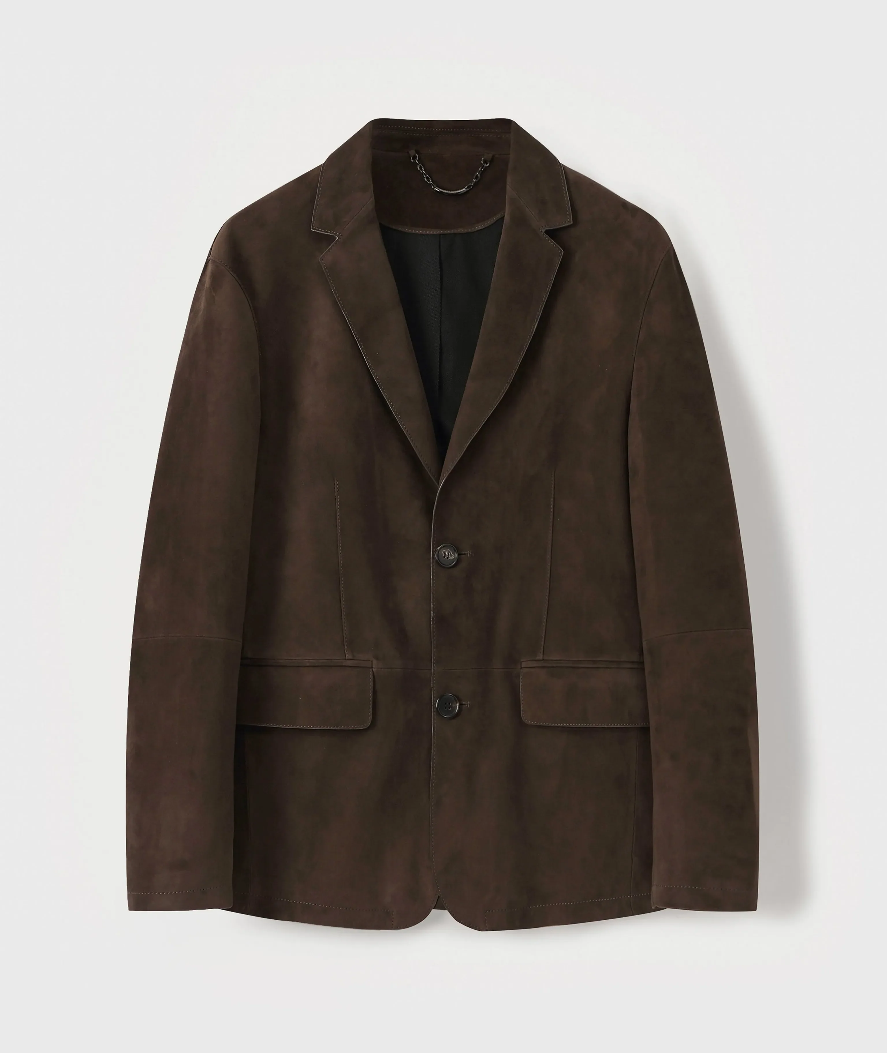 Lambskin Suede Two-Button Blazer - Image 7