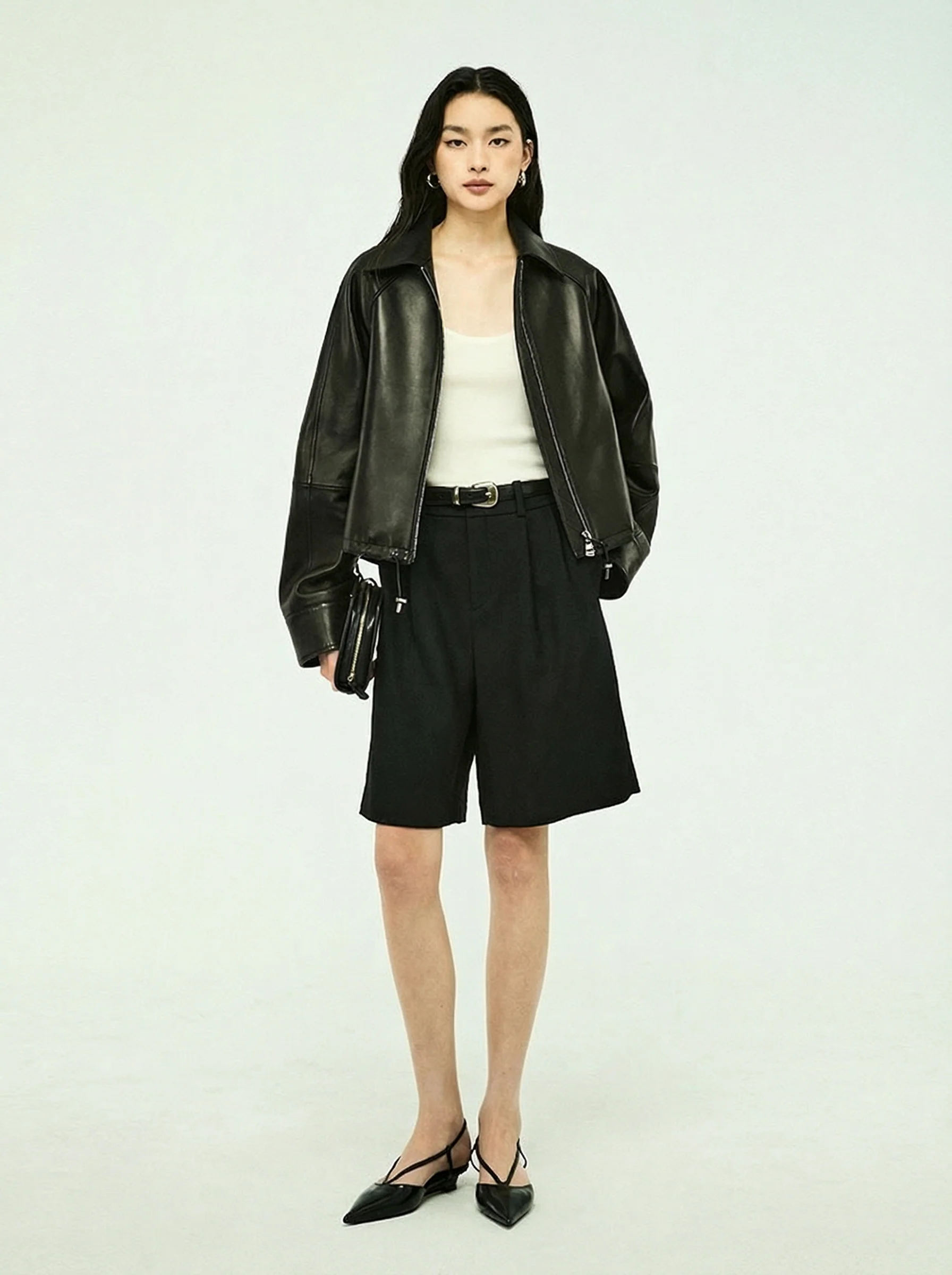 Lambskin Zip Blouson - Image 8