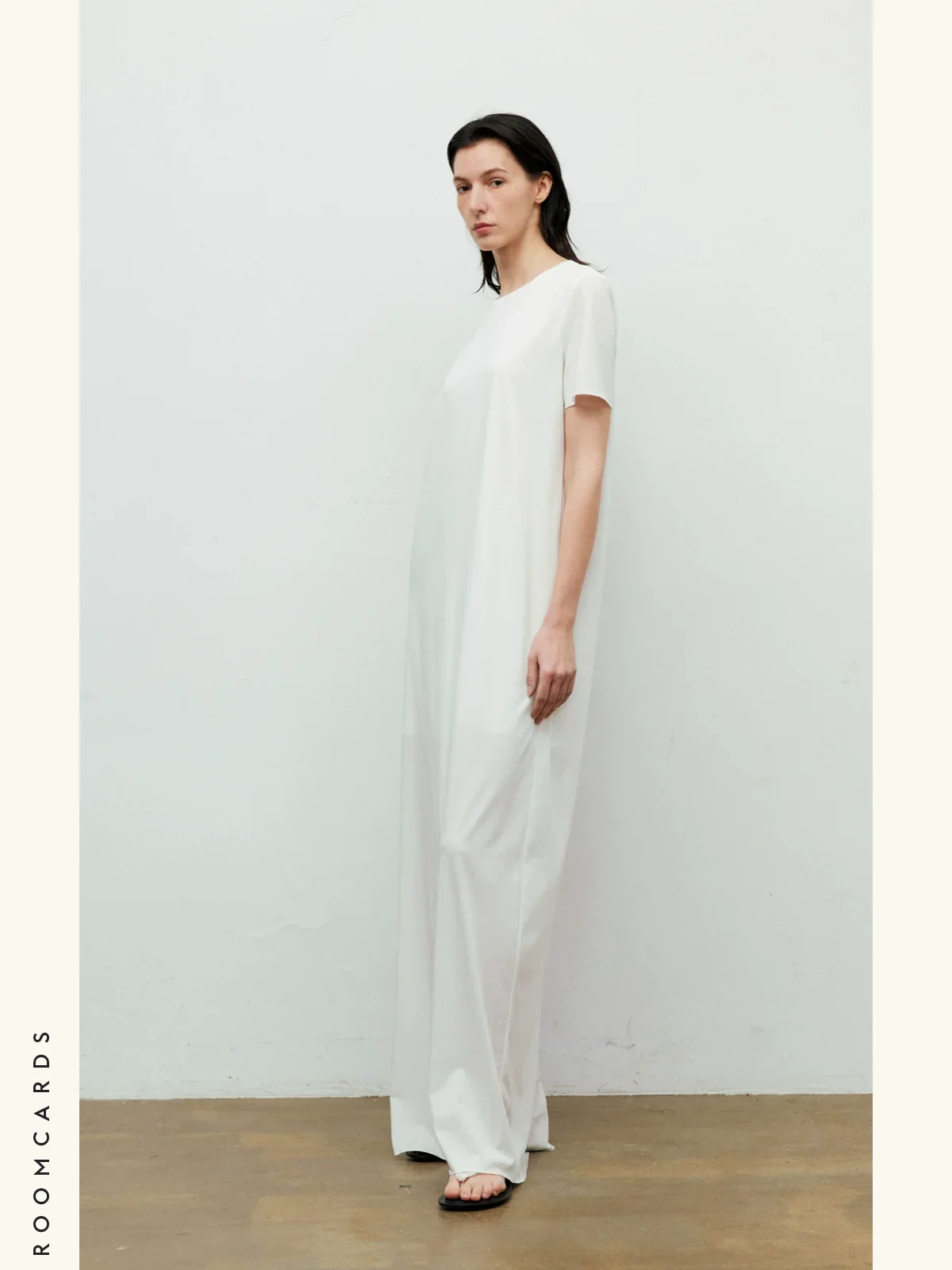 Layered Cotton Knit Midi Dress - Image 2