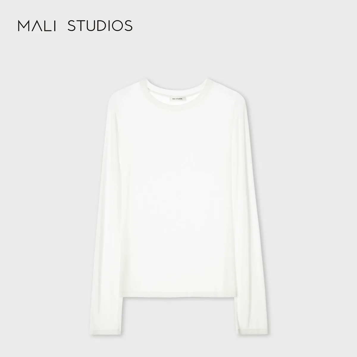 Layered Crew Neck Long Sleeve Tee - Image 6
