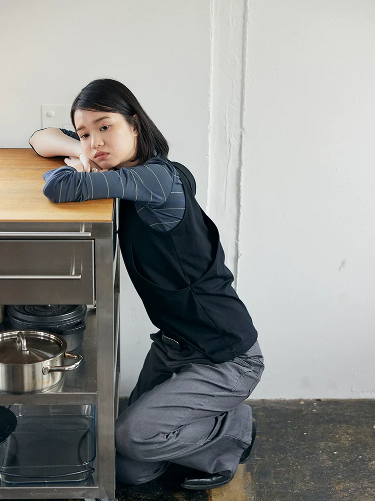 Layered Draped Vest - Image 3