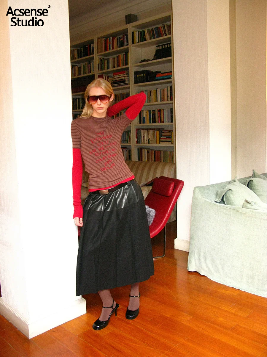 Layered Flocked Long-Sleeve Tee - Image 4