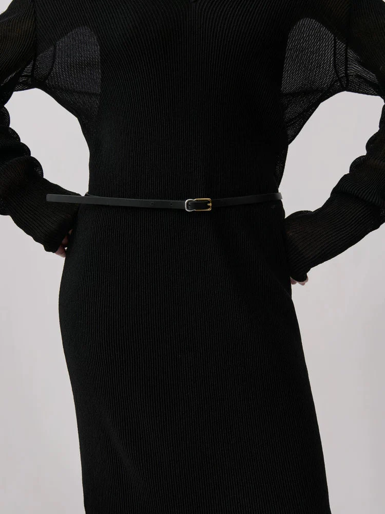 Layered Rib Midi Dress - Image 5