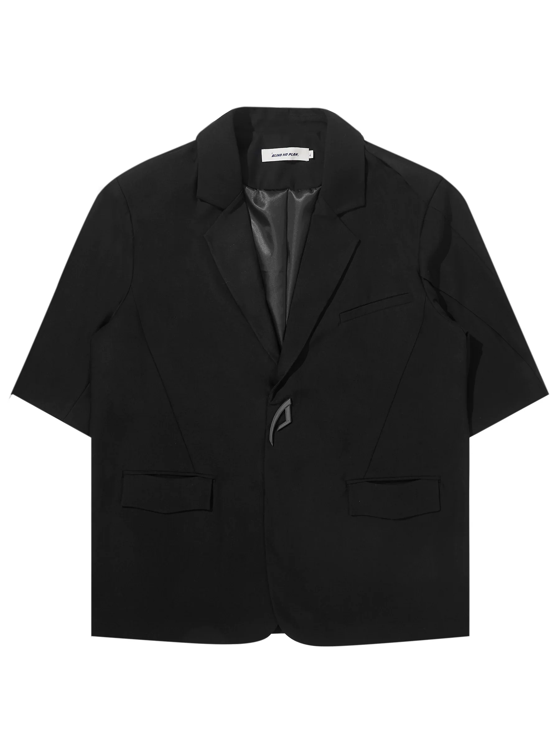 Layered Short-Sleeve Blazer - Image 4