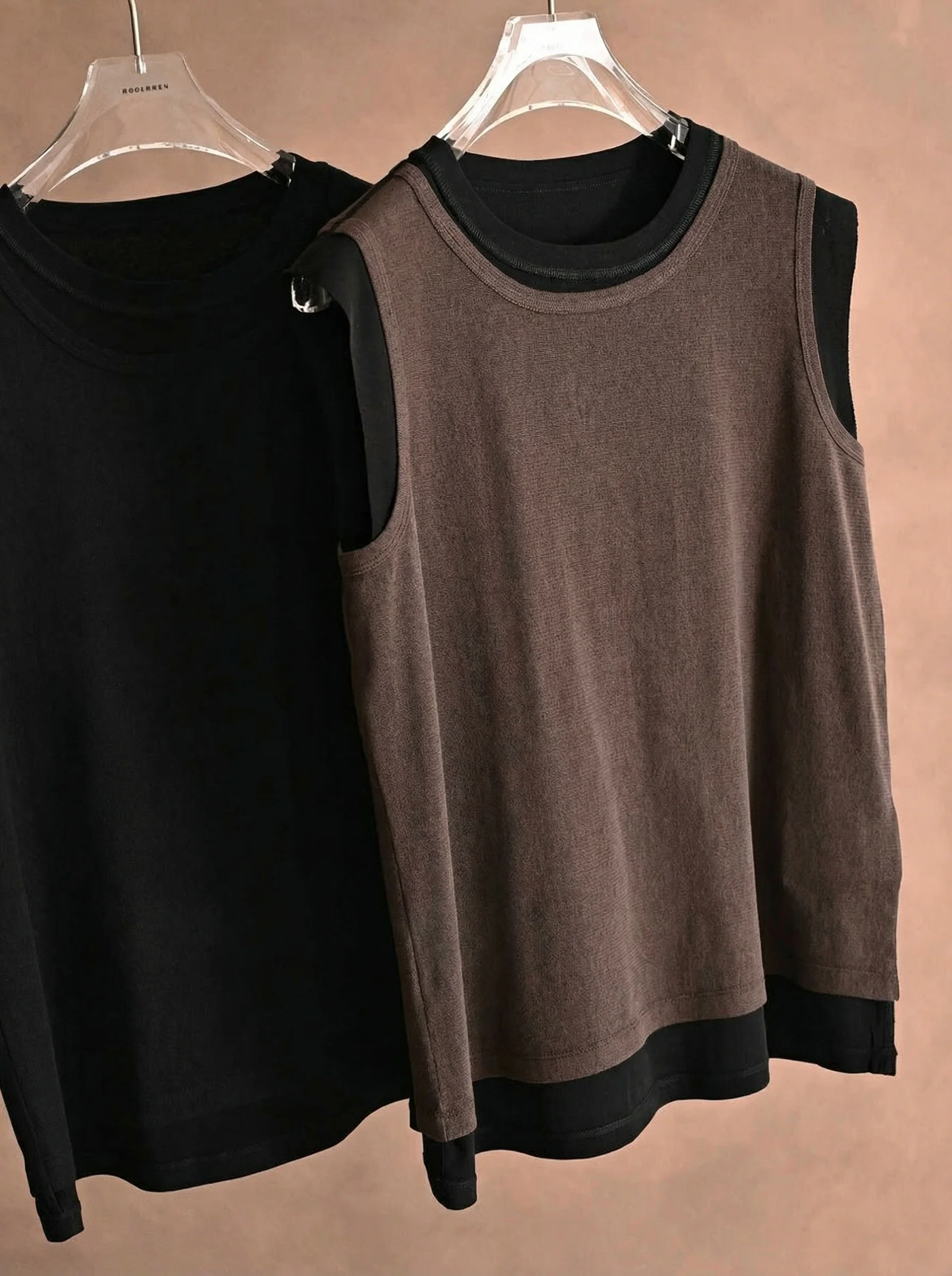 Layered Sleeveless Vest - Image 3