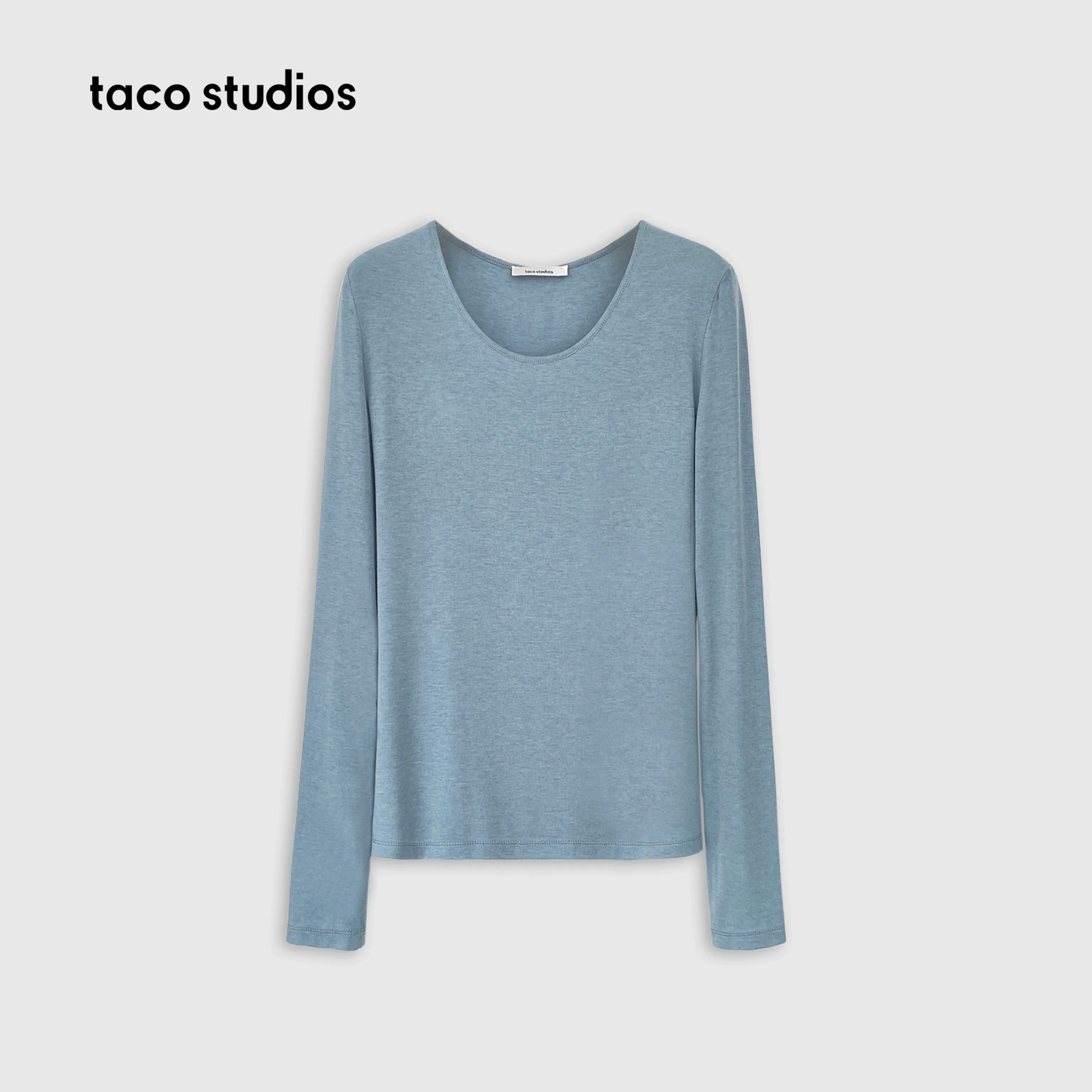 Layered Tencel-Wool Knit Top - Image 6