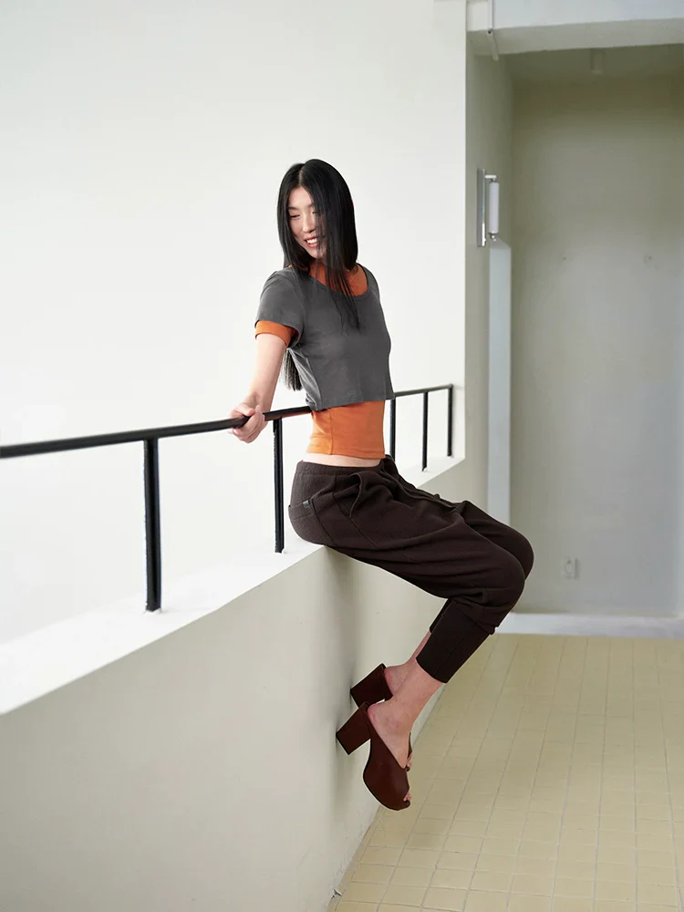 Layered Tencel-Wool Tee Set - Image 3