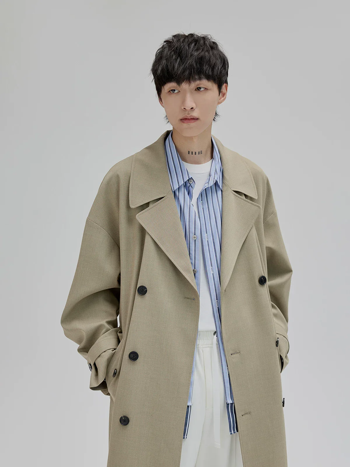 Layered Two-Tone Stripe Shirt - Image 4