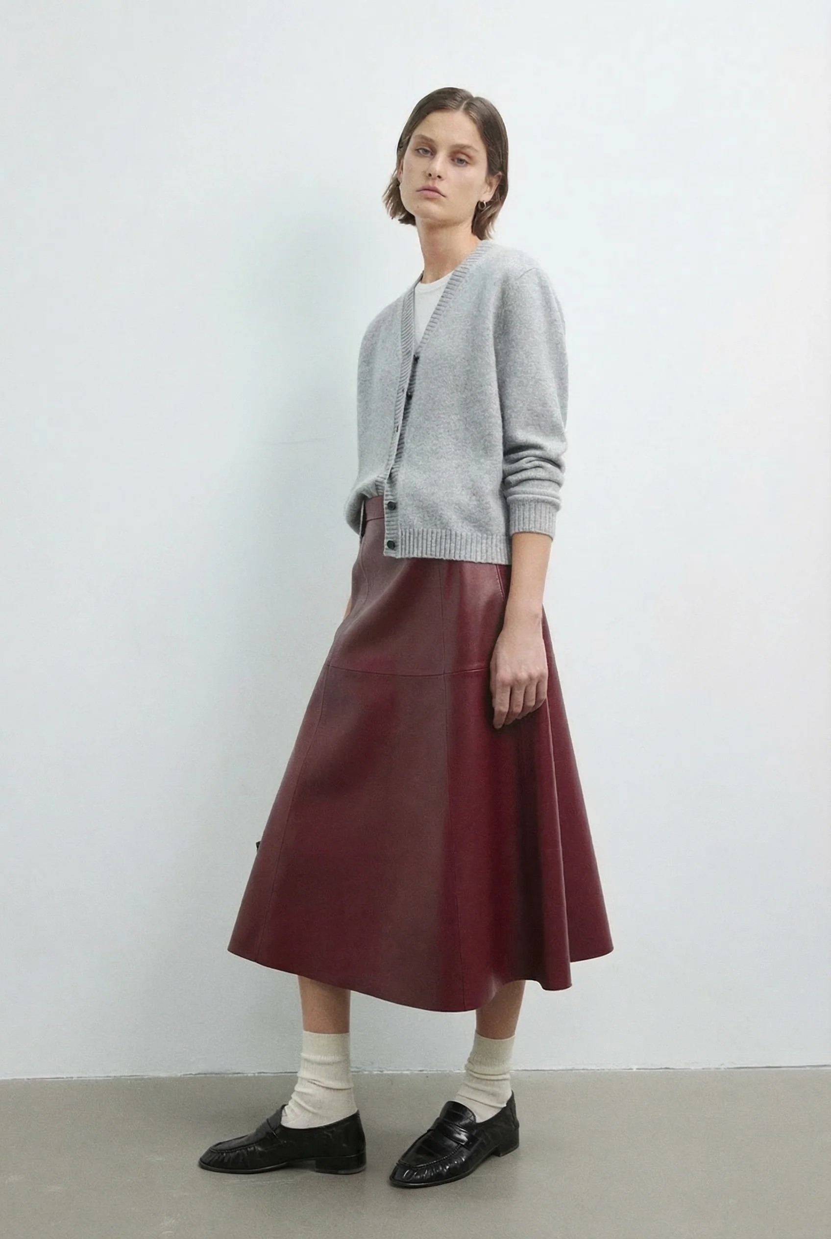 Leather A-Line Skirt - Image 5