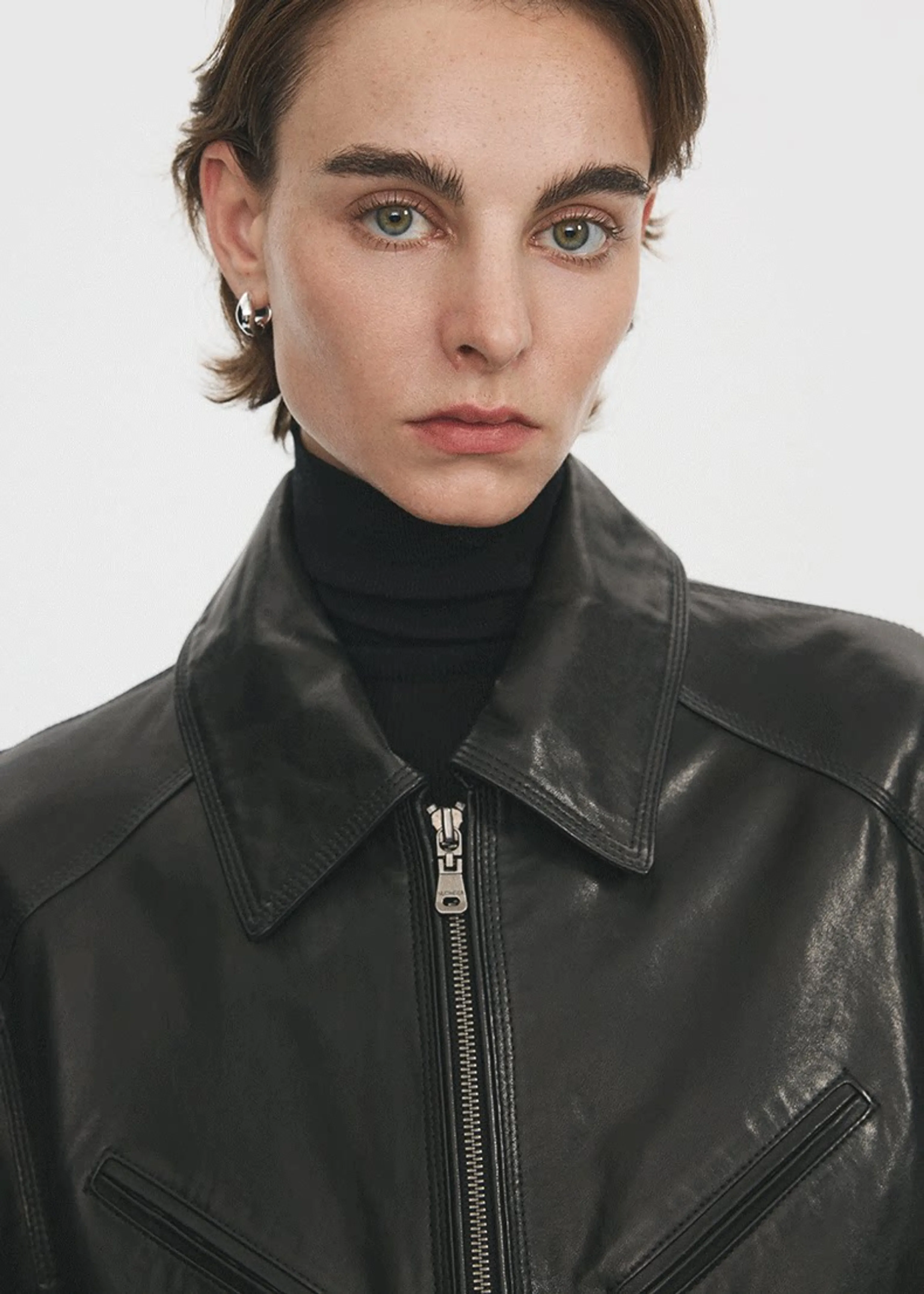 Leather-Look Zip Jacket - Image 5
