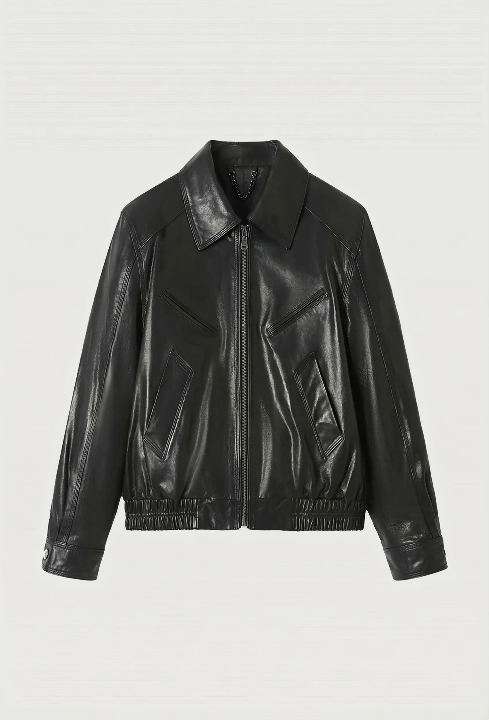 Leather-Look Zip Jacket - Image 7