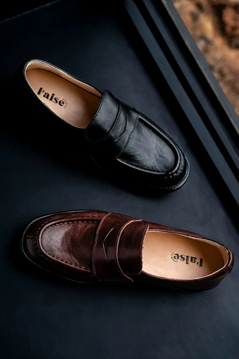 Leather Penny Loafers - Image 2
