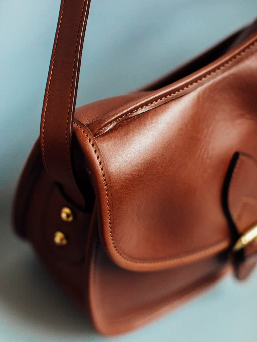 Leather Saddle Crossbody - Image 4